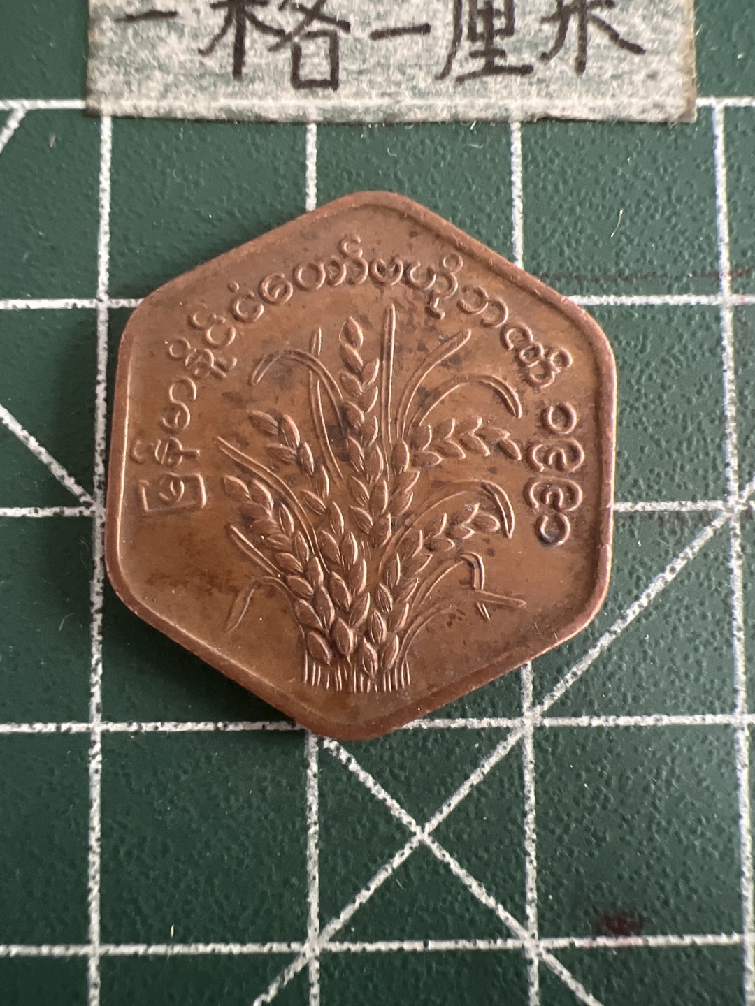 泡泡堂第六十期  世界硬币邮票专场（无押金，无佣金，捡漏，全场20包邮，偏远地区除外） 缅甸水稻异形币