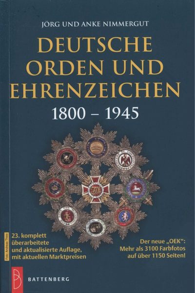 【预订商品】巴滕贝格权威目录《德国勋章与奖章 1800-1945》 - 【预订商品】巴滕贝格权威目录《德国勋章与奖章 1800-1945》