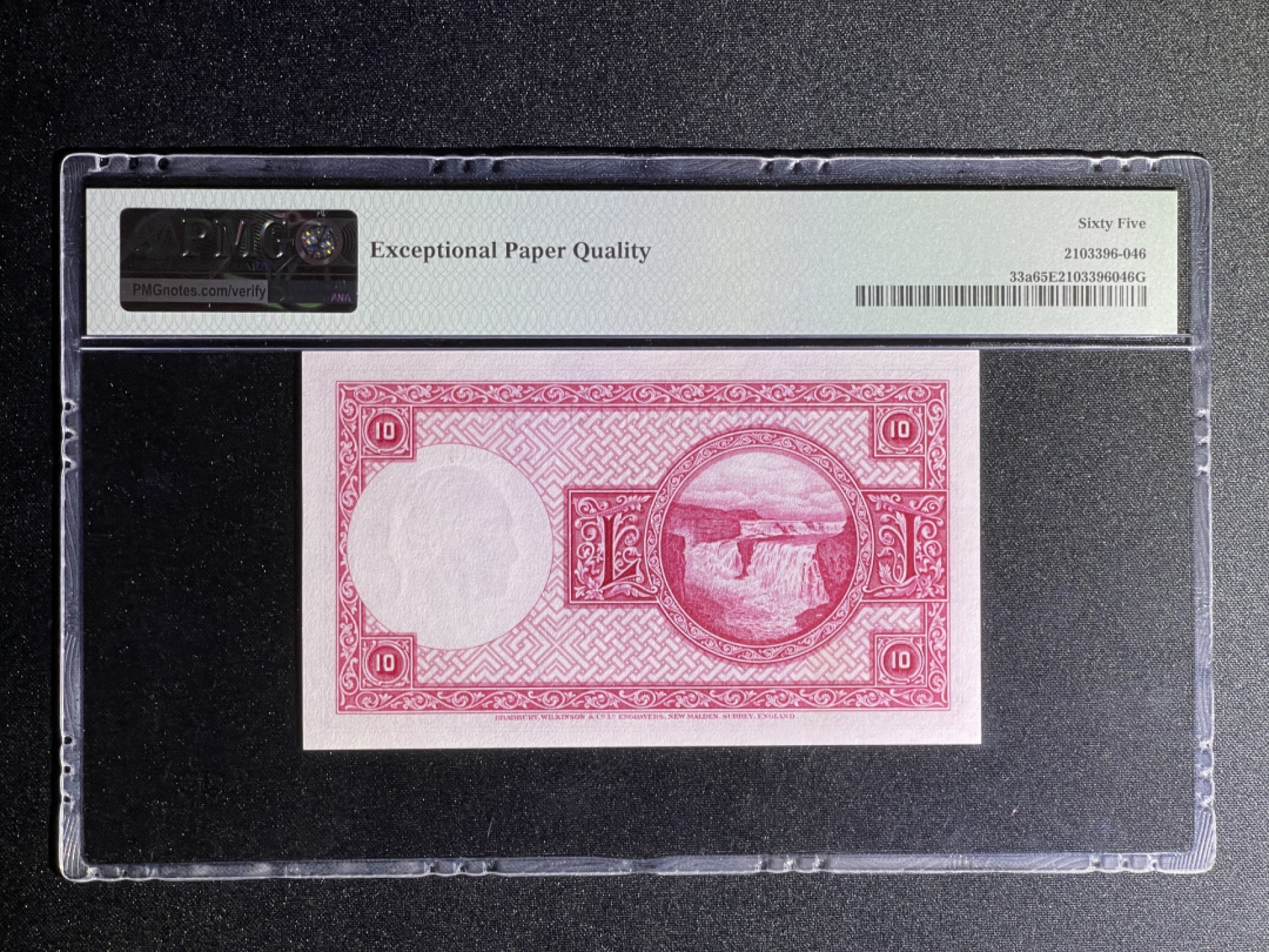 《张总收藏》69期——高分外币 冰岛10克朗 PMG65E 1928年版 P-33a