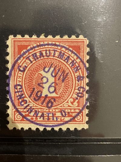1916年美国1分邮票税票