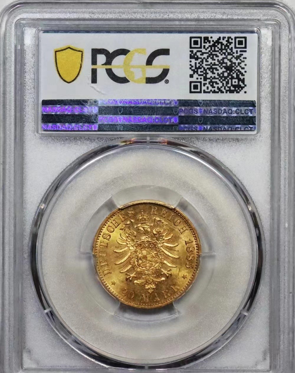  【华誉大咖】2103期拍卖 1885年普鲁士20马克金币 PCGS MS62