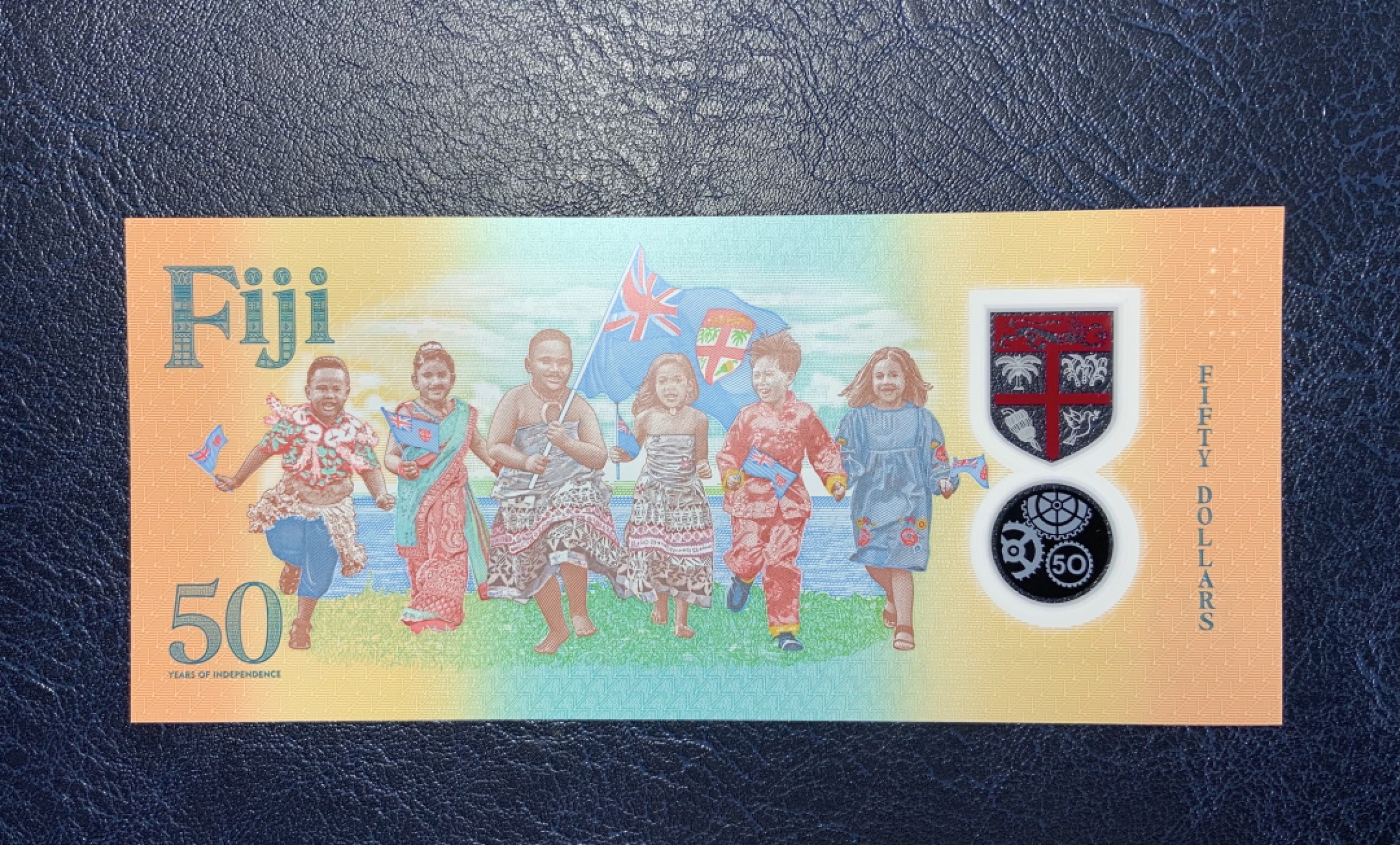 收藏联盟Quantum Auction 第186期拍卖(已更新) 斐济2020年50元 品相全新UNC 独立50周年纪念 塑料钞