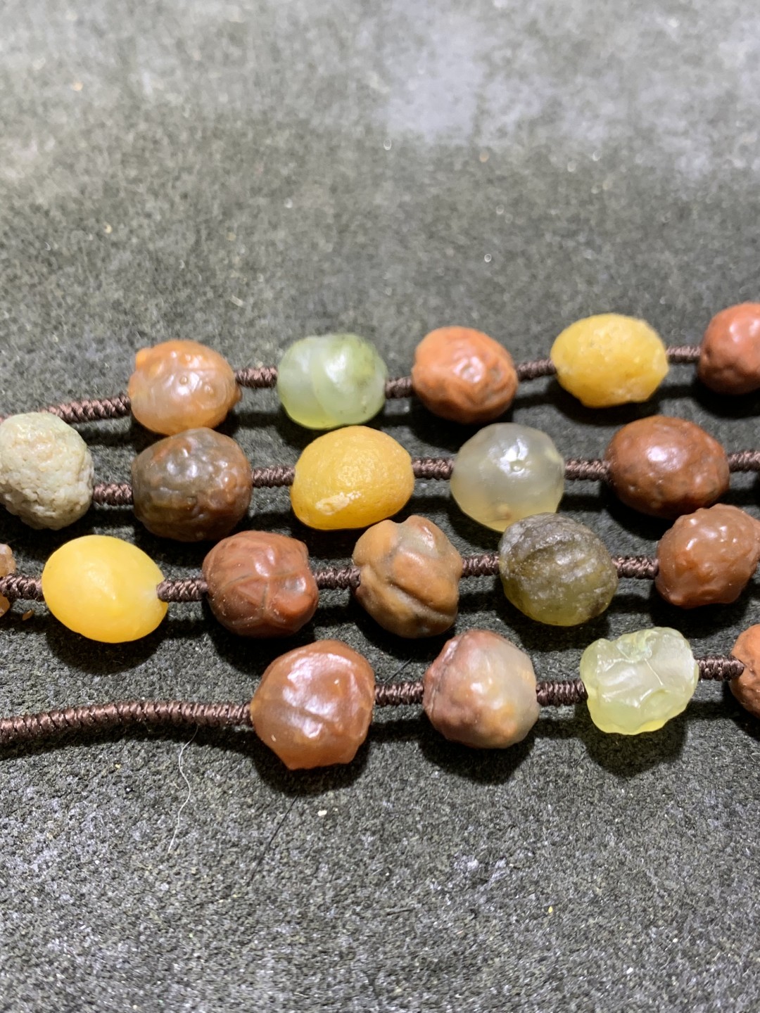 精美戈壁多彩筋脉石大吊坠通货项链一条！