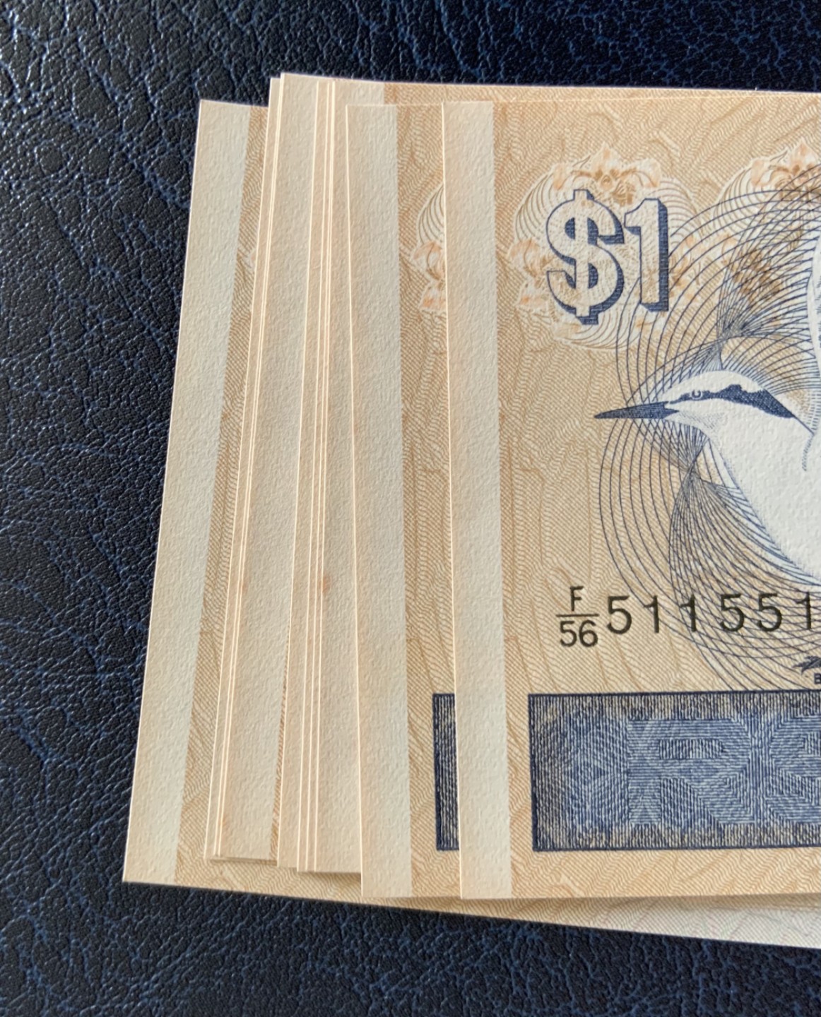 收藏联盟Quantum Auction 第186期拍卖(已更新) 新加坡1976年1元10连号 品相全新UNC- 边缘泛黄 号码无47