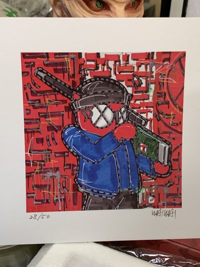 零元拍：歪歪亲笔签名 OWSON系列限量插画复制画《名侦探柯南：赤井秀一》，尺寸约22/22厘米，拍品不含镜框 - 零元拍：歪歪亲笔签名 OWSON系列限量插画复制画《名侦探柯南：赤井秀一》，尺寸约22/22厘米，拍品不含镜框