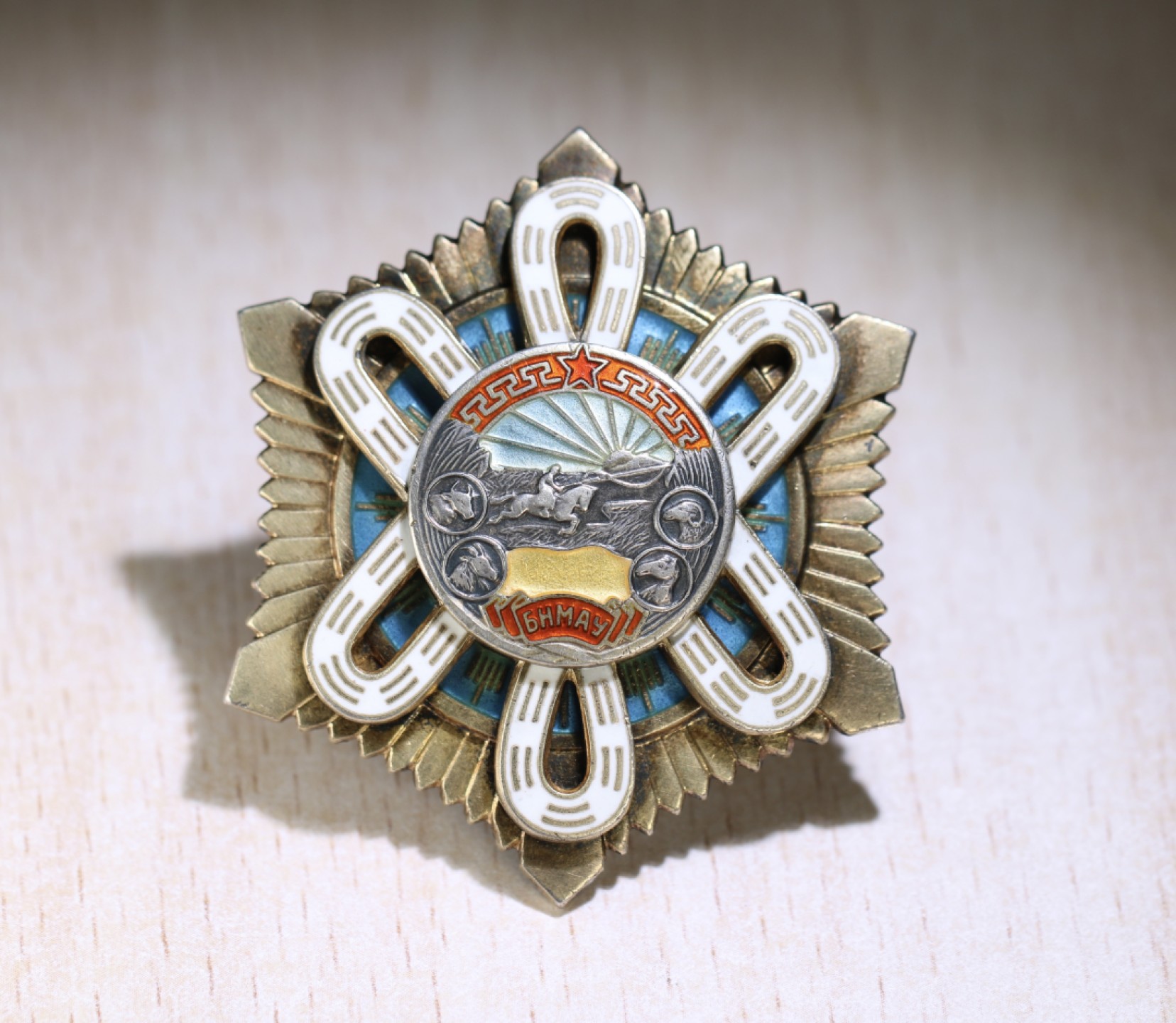 大猫徽章拍卖第200期 蒙古🇲🇳北极星勋章一对 好品