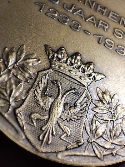 gush小明220825周四 荷兰1933阿纳姆建城700周年纪念铜章