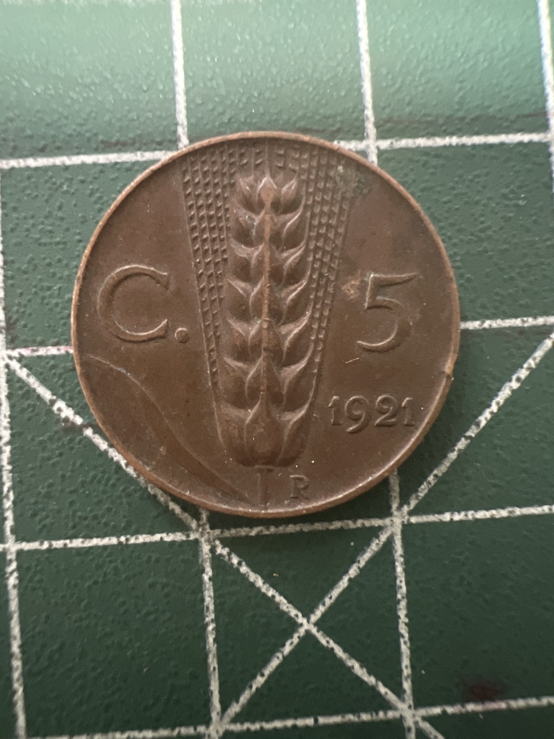 泡泡堂第八十五期  世界硬币纪念章邮票专场（无押金，无佣金，捡漏，全场20包邮，偏远地区除外） 意大利1921年5C