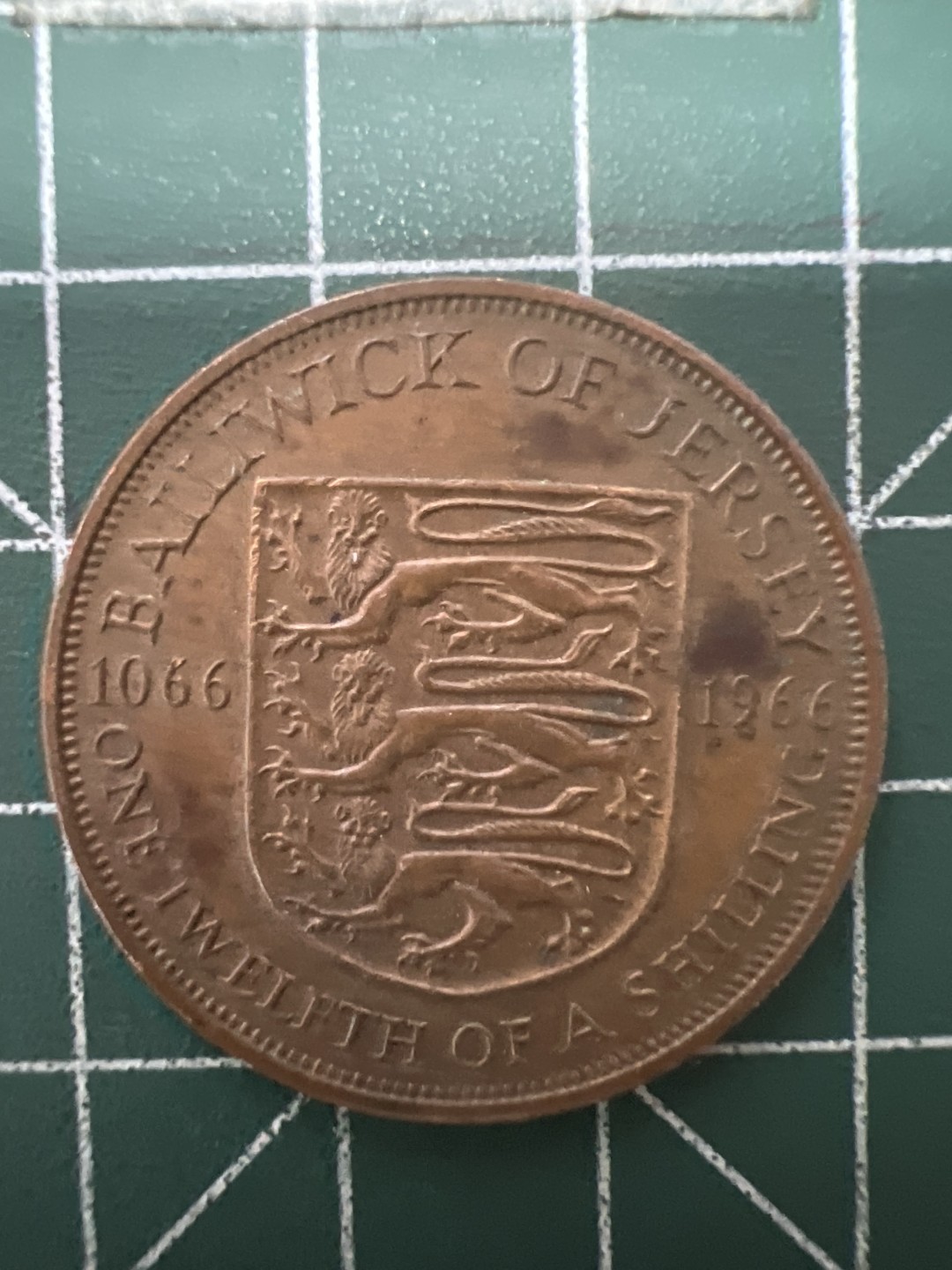 泡泡堂第六十四期  世界硬币专场（无押金，无佣金，捡漏，全场20包邮，偏远地区除外） 英属泽西岛1966年纪念大铜币