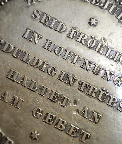 gush小明220825周四 威廉二世银婚纪念大银章1918年 品相如图一些小磕碰