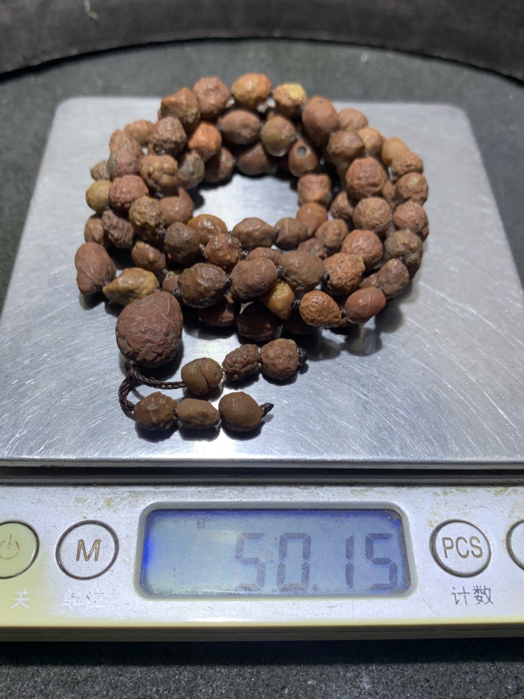精美戈壁老料筋脉石原石109项链一条！
