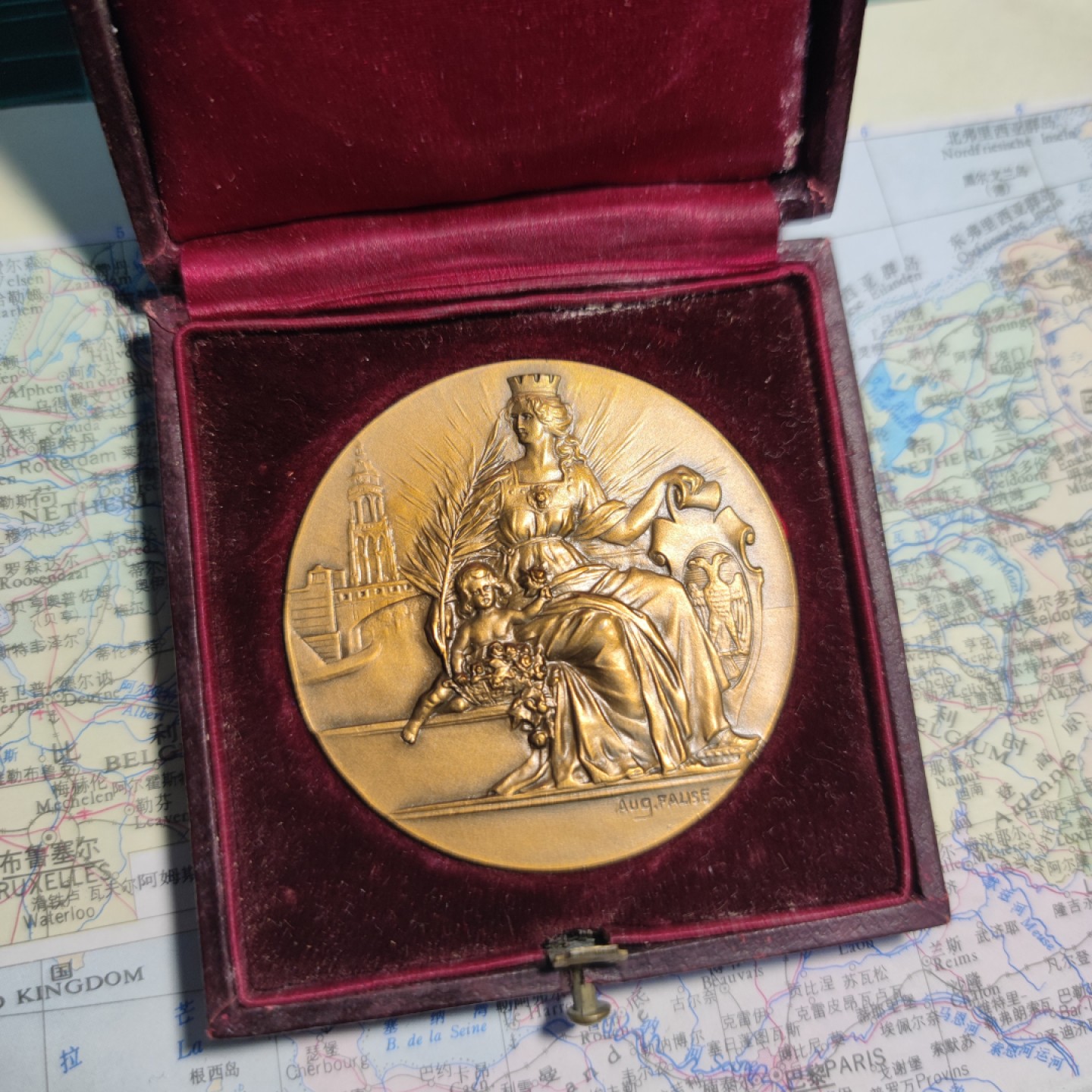 gush小明220825周四 荷兰1933阿纳姆建城700周年纪念铜章