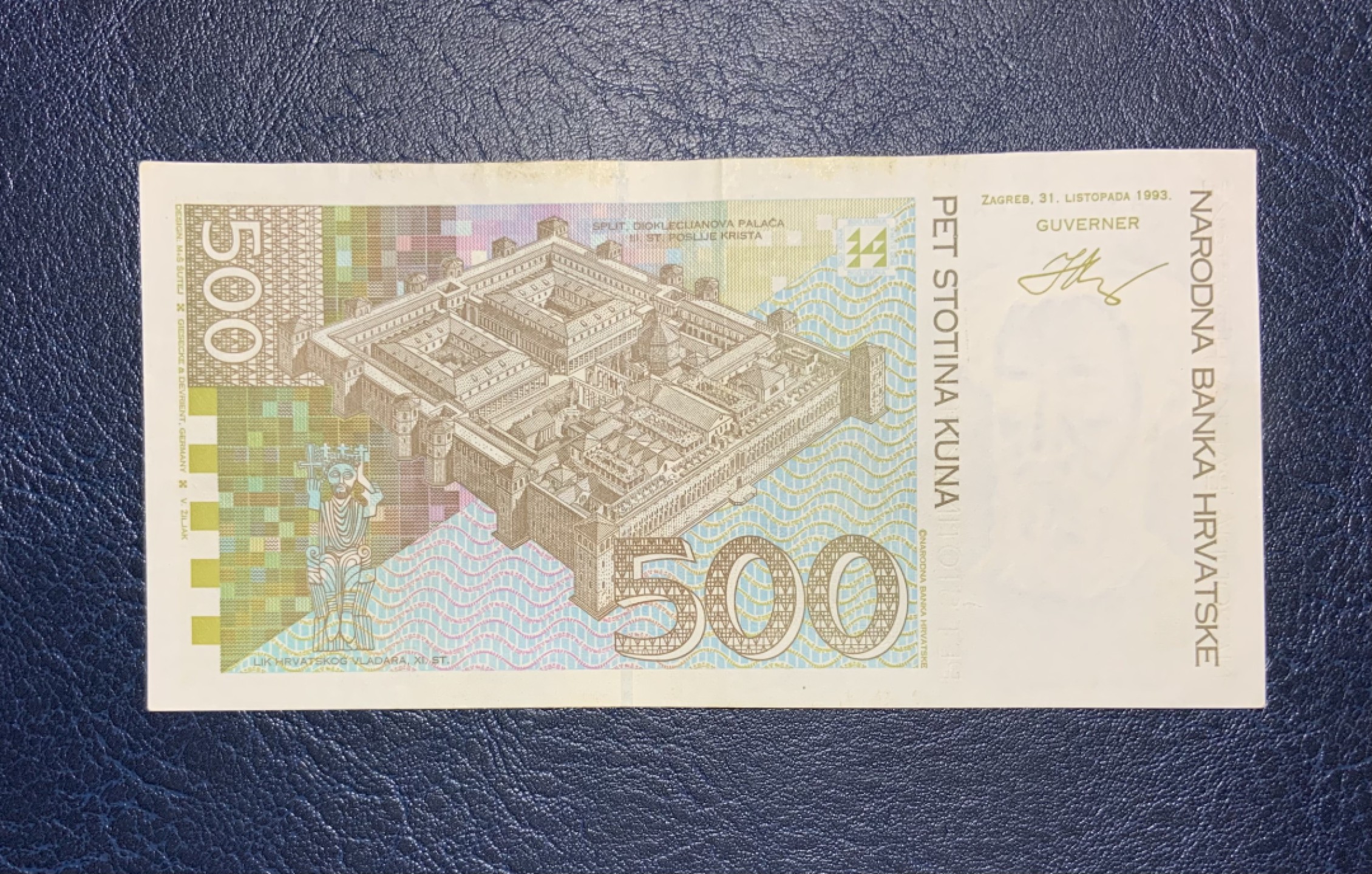 收藏联盟Quantum Auction 第187期拍卖 克罗地亚1993年500库纳 品相如图 首发冠号AA