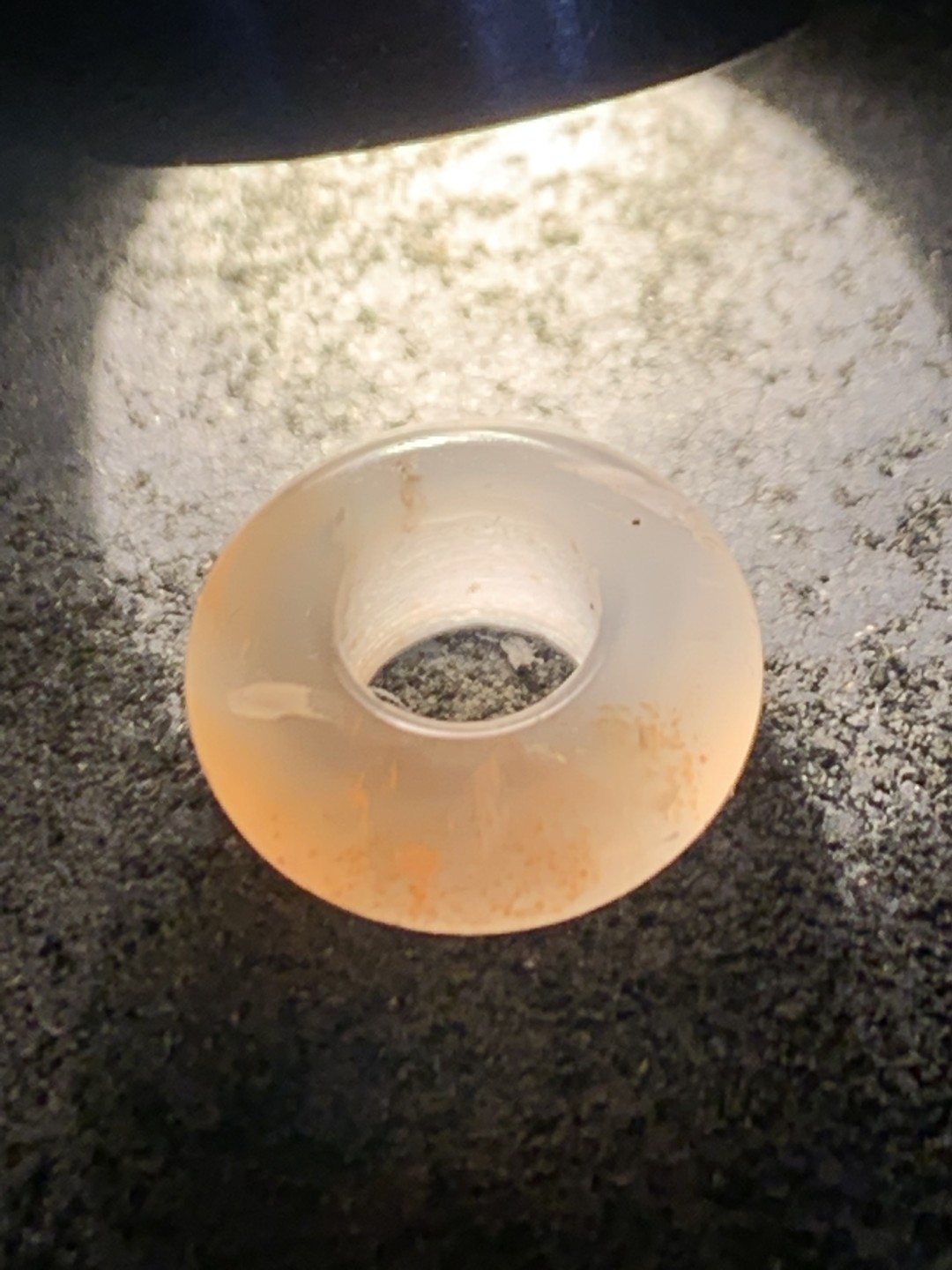 川料南红玛瑙荔枝冻通货卡环一个