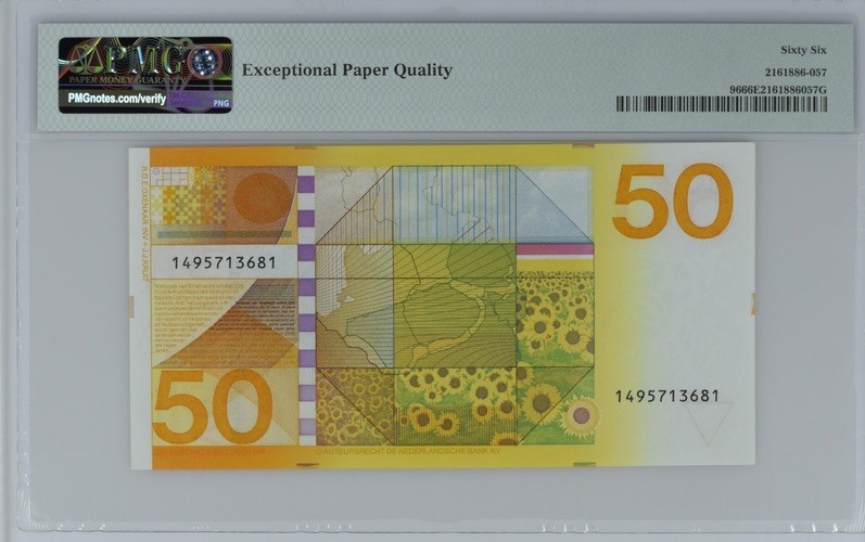 收藏联盟Quantum Auction 第187期拍卖 荷兰1982名50盾 PMG66 向日葵🌻