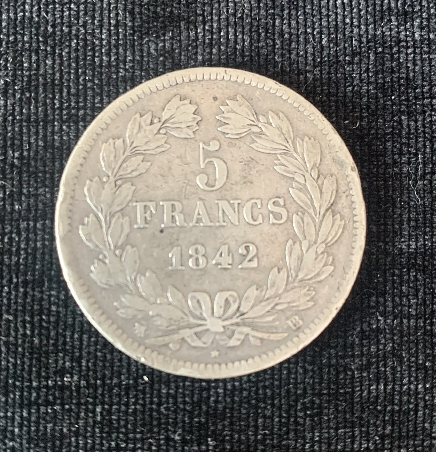 ⚜️圣域骑士收藏团之硬币散币专场 【总第8场】 欧洲 1842年法国🇫🇷 5法郎银币  路易斯.菲利普