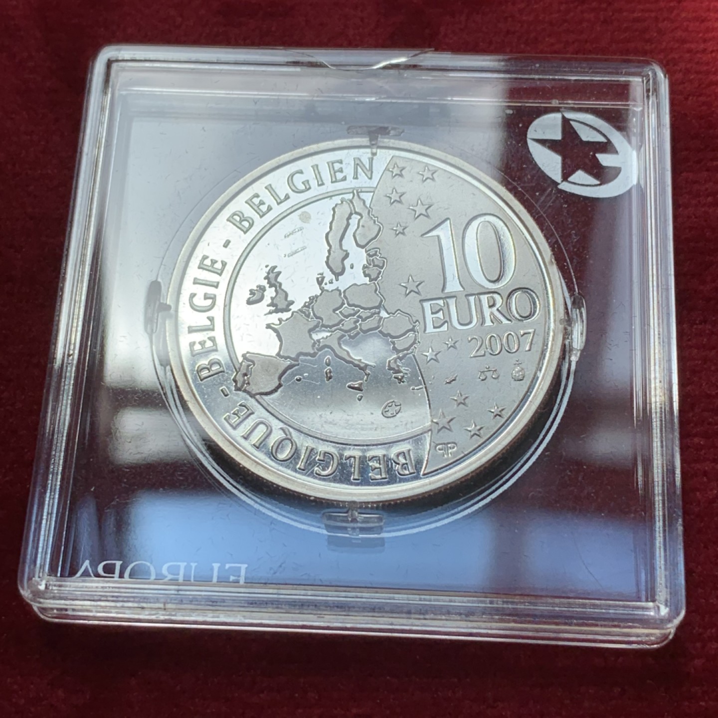 《竞宝斋》第89场-本周日，周一，周四，3场连拍（全场不限金额包邮） 比利时 2007年 罗马条约签订 10欧元 大银币 18.75克 925银