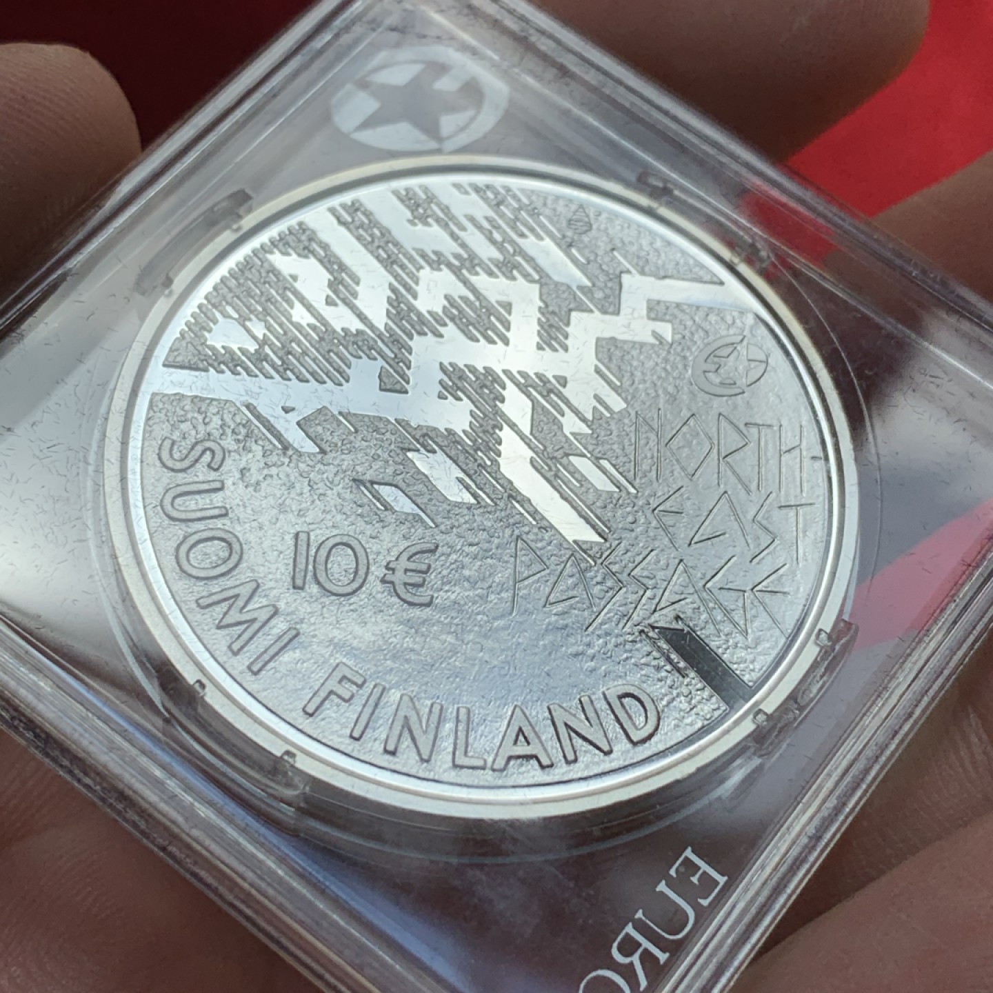 《竞宝斋》第89场-本周日，周一，周四，3场连拍（全场不限金额包邮） 芬兰 2007年 诺登斯基德  纪念银币 10欧元 精制大银币 25.5克 925银