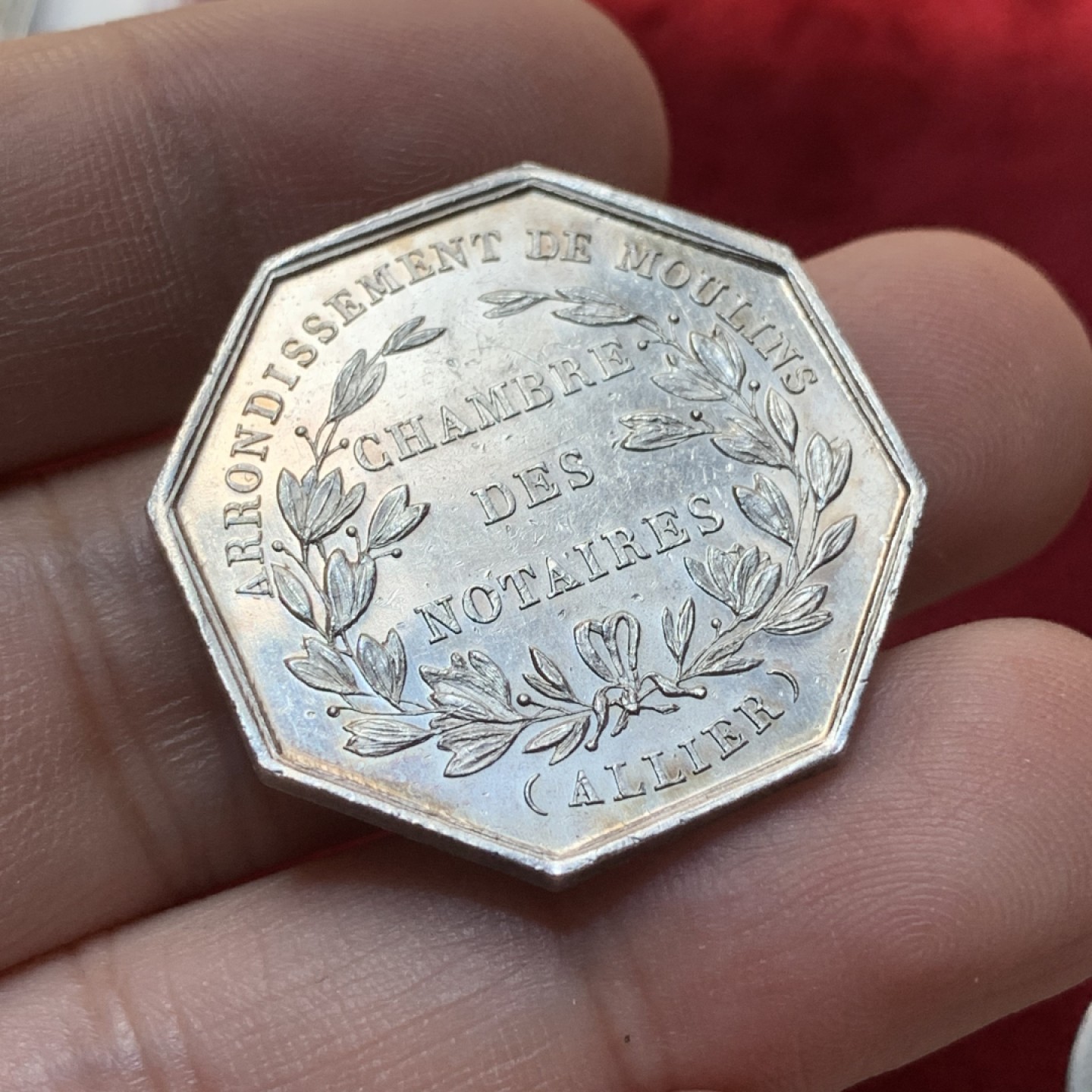 《竞宝斋》第89场-本周日，周一，周四，3场连拍（全场不限金额包邮） 法国 19世纪 书记办公室 JETON银质八角