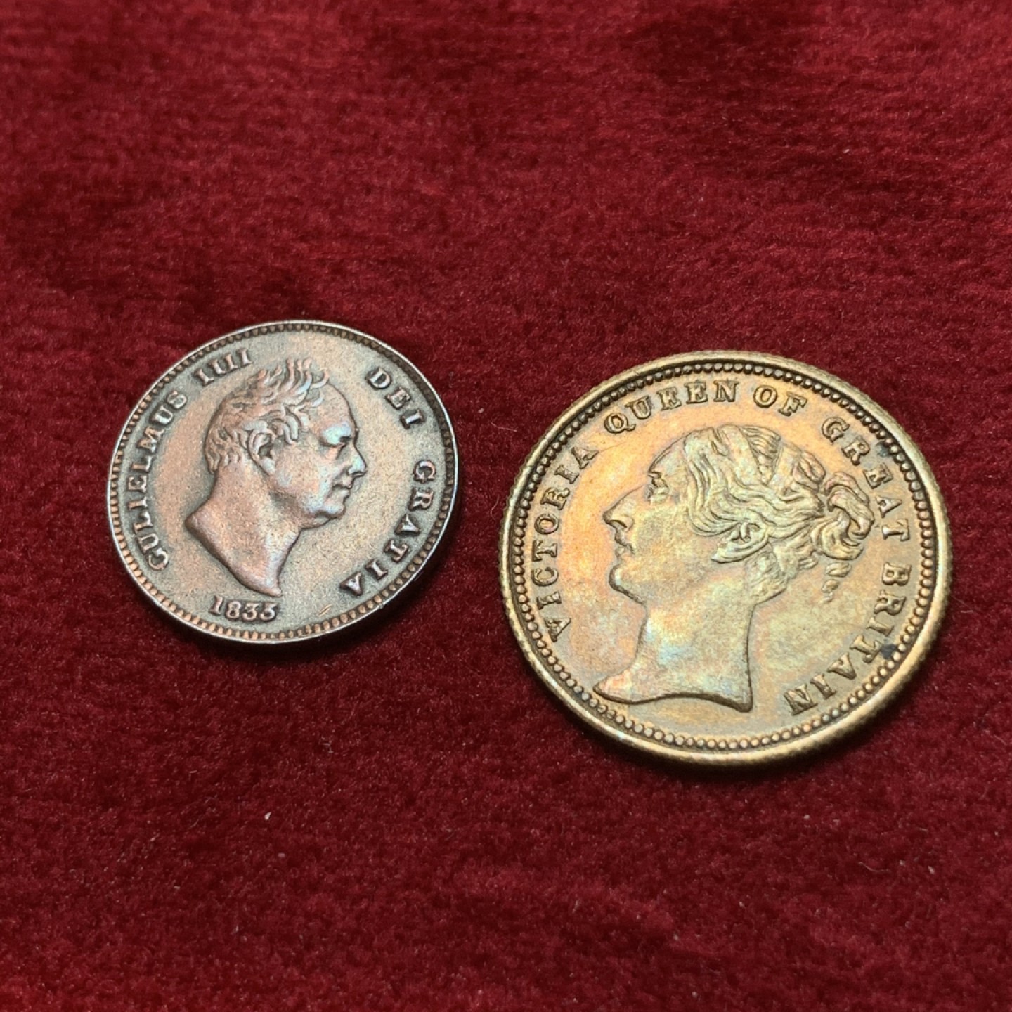 《竞宝斋》第89场-本周日，周一，周四，3场连拍（全场不限金额包邮） 英国 铜代币 臆造币一对