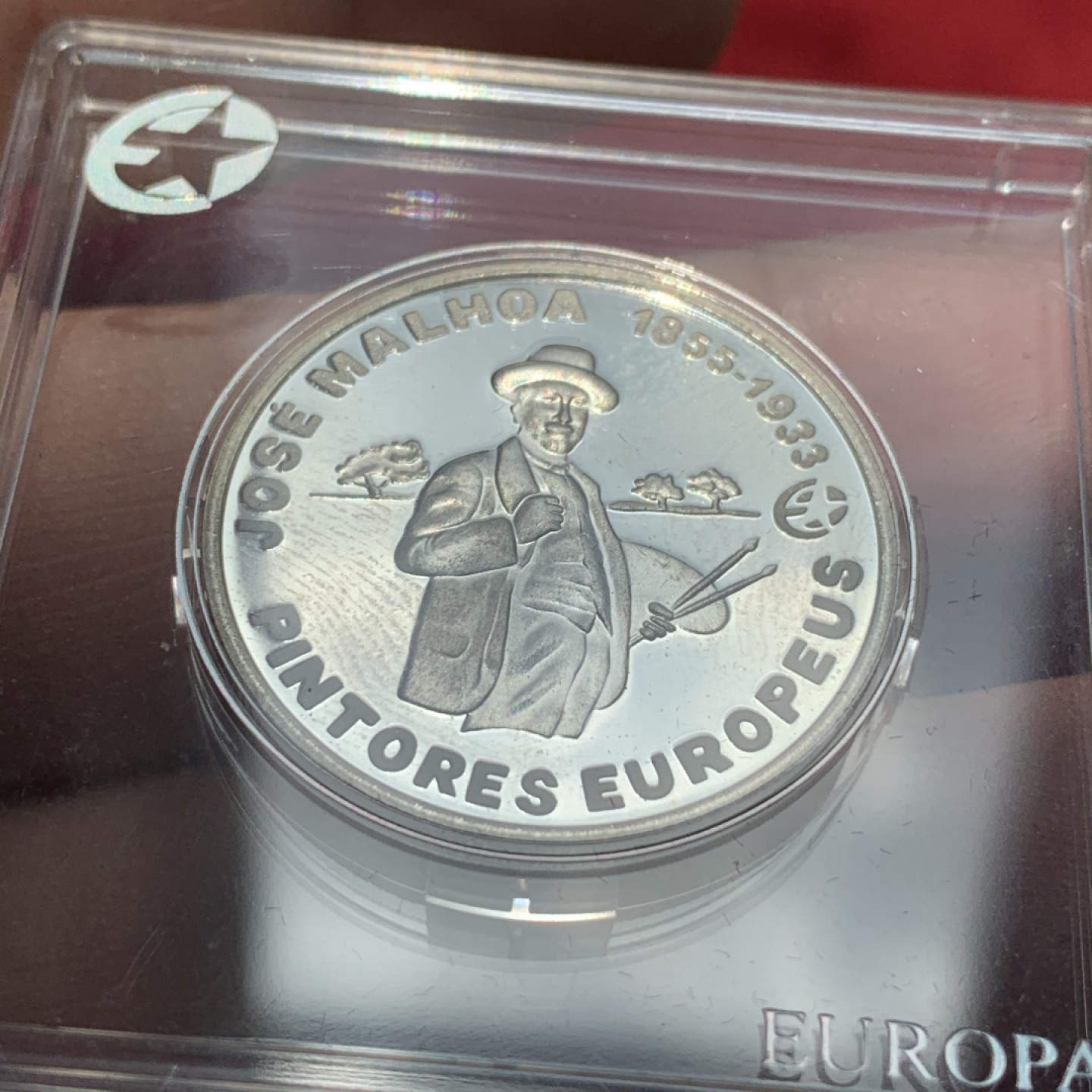 《竞宝斋》第89场-本周日，周一，周四，3场连拍（全场不限金额包邮） 葡萄牙 2012年 画家若泽·马略阿 2.5欧元精制银币 发行量4739枚 12克 925银