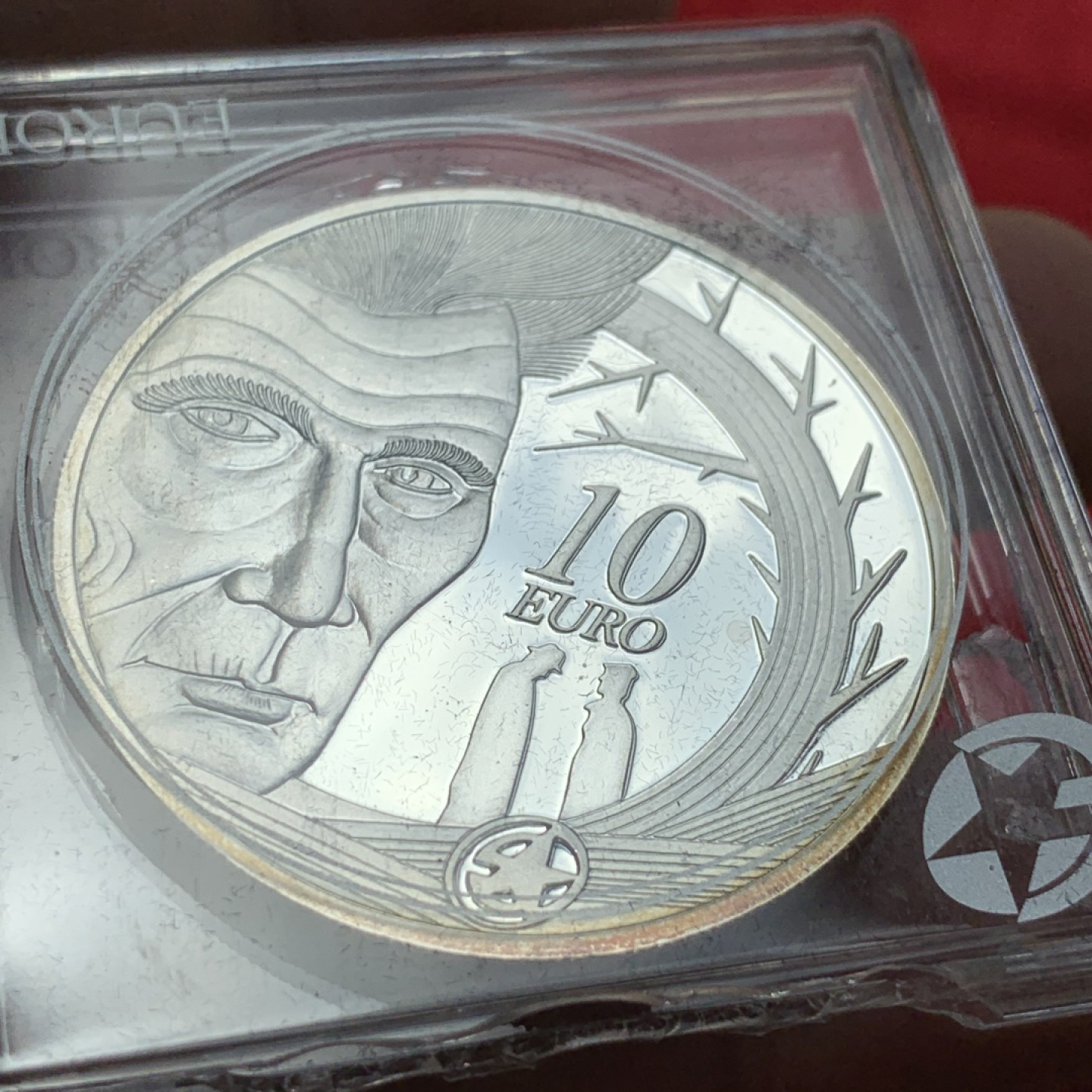 《竞宝斋》第89场-本周日，周一，周四，3场连拍（全场不限金额包邮） 爱尔兰 2006年 塞缪尔贝克特百年单程 10欧元 精制大银币 28.28克 925银