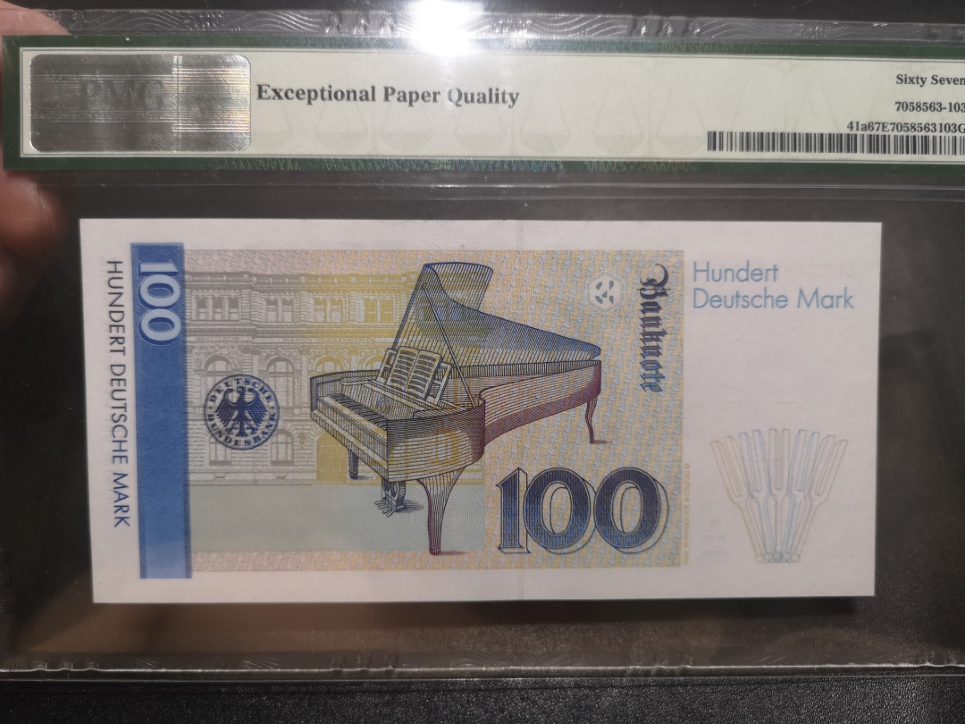 《外钞收藏家》第一百九十七期 1989年德国100马克 克拉拉 PMG67