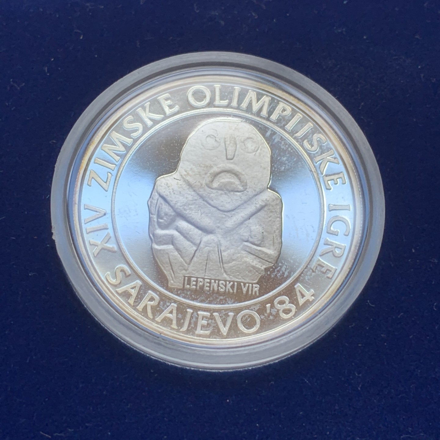 《竞宝斋》第89场-本周日，周一，周四，3场连拍（全场不限金额包邮） 原盒证书南斯拉夫 1984年 冬奥纪念 100/250/500第纳尔 精致银币925银 13g/17g/23g