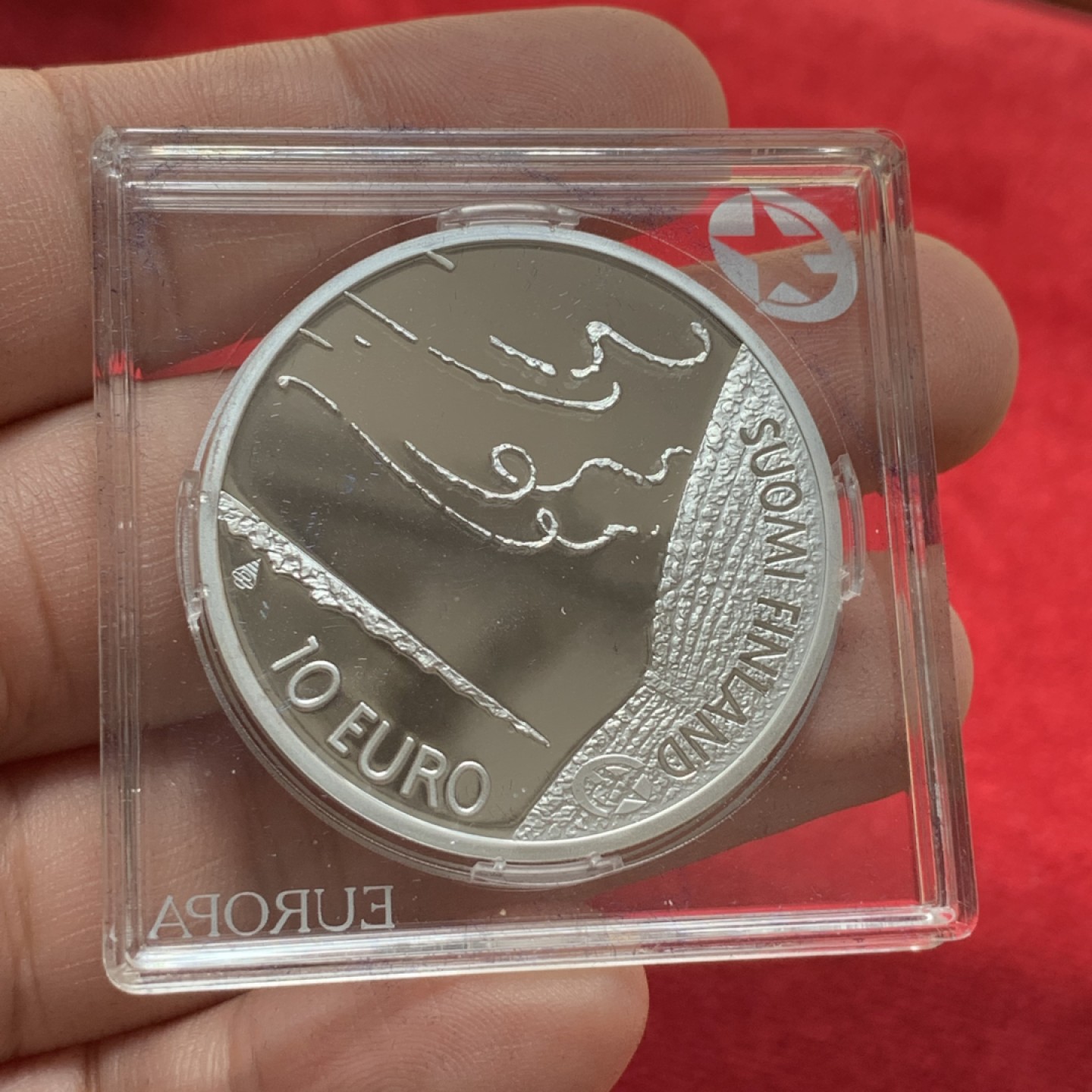 《竞宝斋》第89场-本周日，周一，周四，3场连拍（全场不限金额包邮） 芬兰 2009年 弗雷德里克·帕修斯 10欧元 精制大银币 25.5克 925银