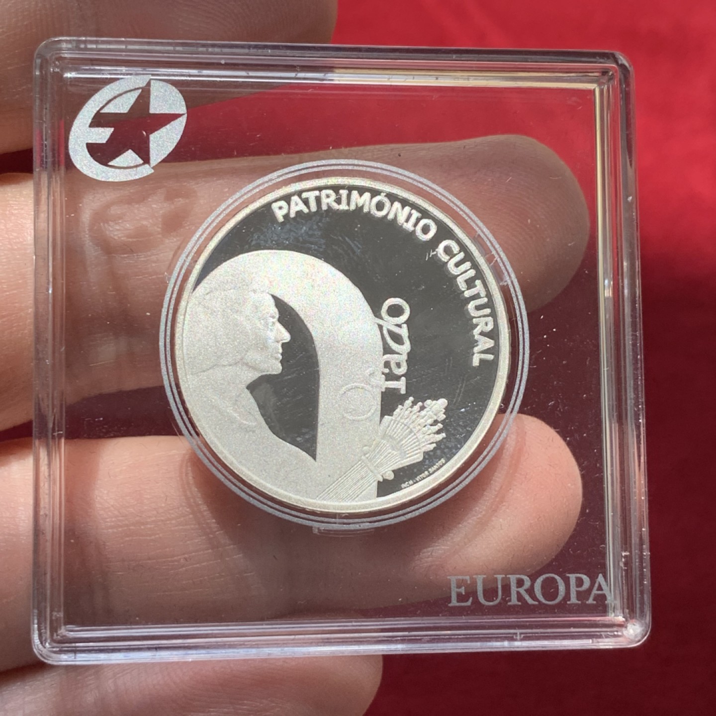 《竞宝斋》第89场-本周日，周一，周四，3场连拍（全场不限金额包邮） 葡萄牙 2008年 法朵音乐 2.5欧元 精制银币 12克 925银