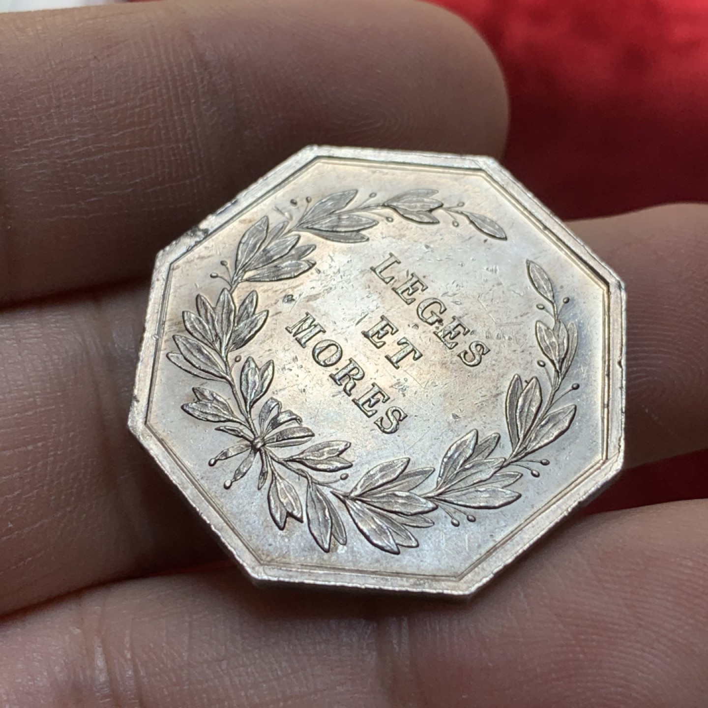 《竞宝斋》第89场-本周日，周一，周四，3场连拍（全场不限金额包邮） 法国 19世纪 书记办公室 JETON银质八角