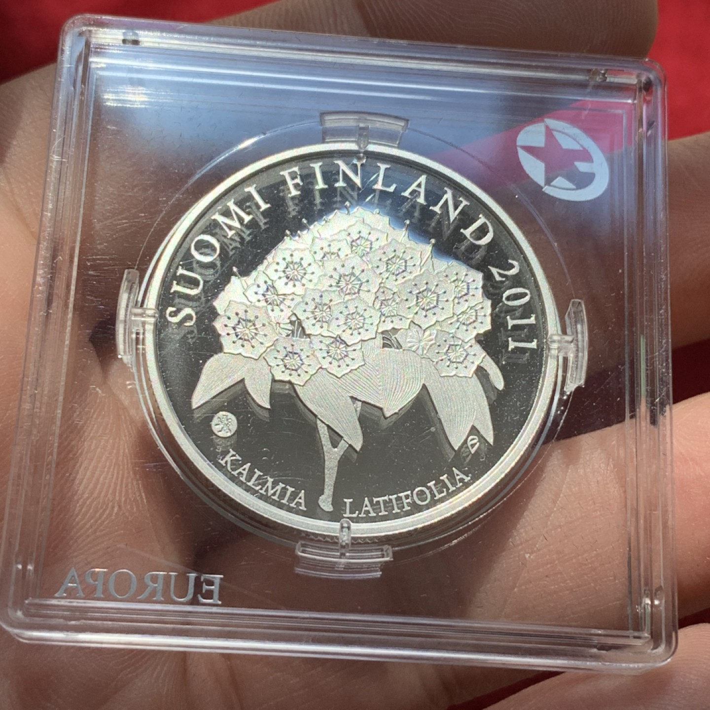 《竞宝斋》第89场-本周日，周一，周四，3场连拍（全场不限金额包邮） 芬兰 2011年 探险家佩尔·卡尔姆 10欧元精制 银币 17克 925银