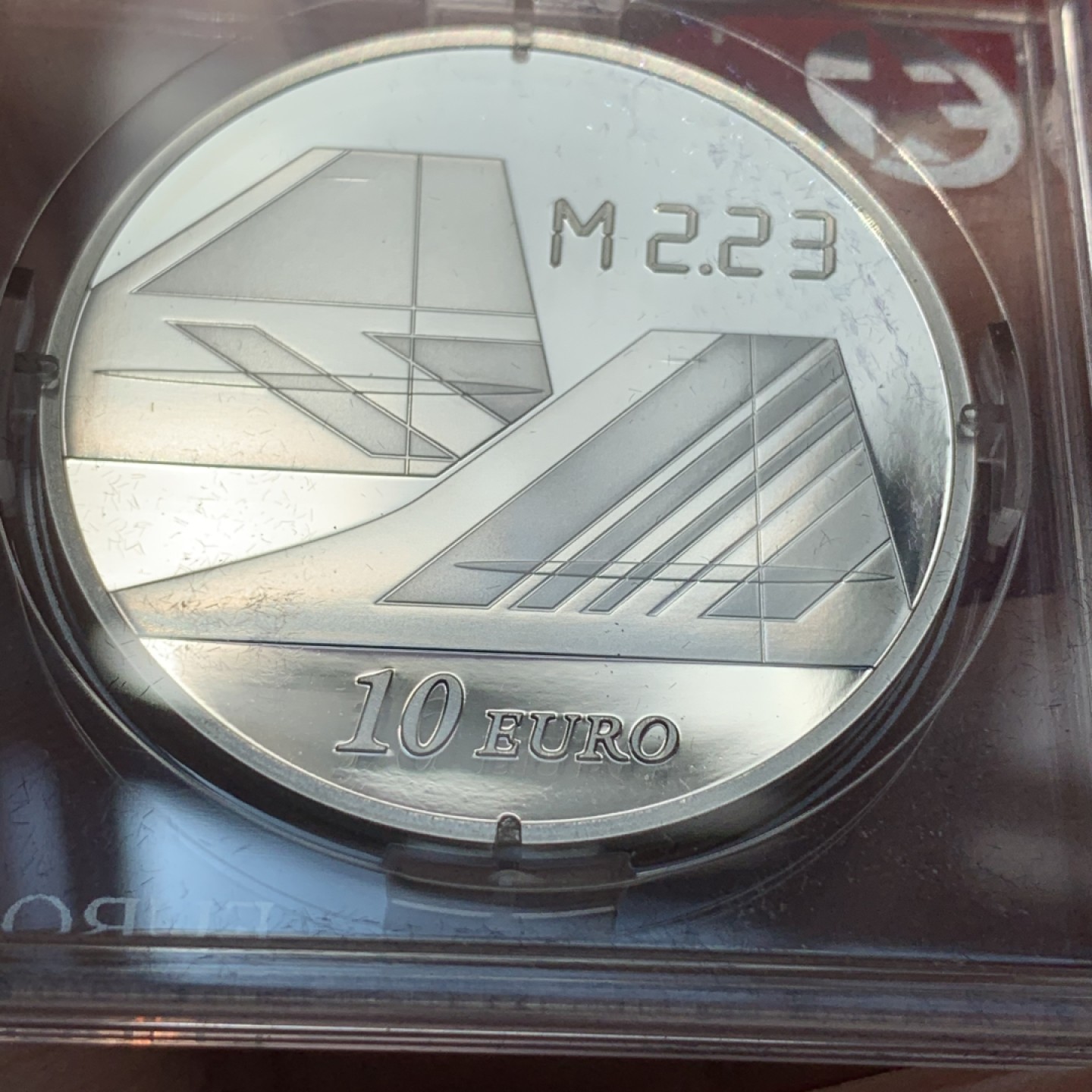 《竞宝斋》第89场-本周日，周一，周四，3场连拍（全场不限金额包邮）  法国 2009年 飞机纪念 10欧元 大银币 22.2克 900银