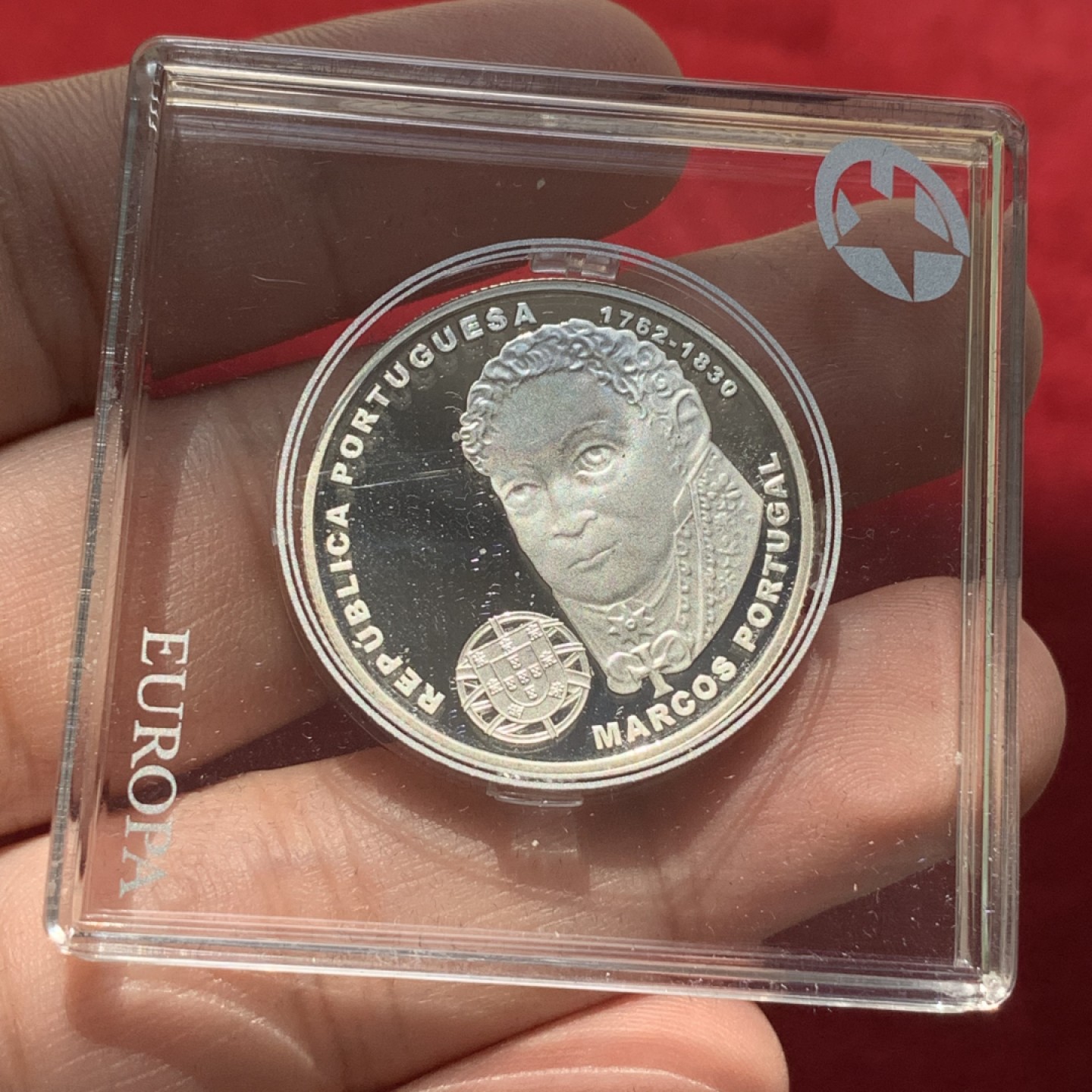 《竞宝斋》第89场-本周日，周一，周四，3场连拍（全场不限金额包邮） 葡萄牙 2014年 作曲家马克思 2.5欧元 精制银币 发行量3181枚 12克 925银