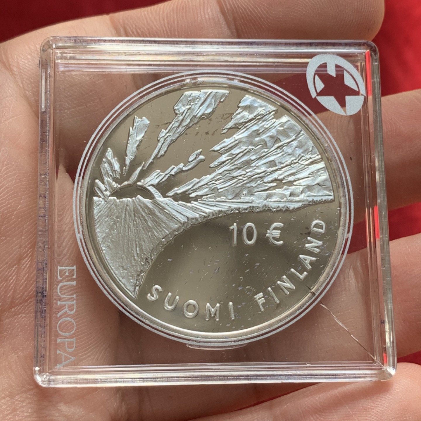 《竞宝斋》第89场-本周日，周一，周四，3场连拍（全场不限金额包邮） 芬兰 2006年斯内尔曼诞辰 200 周年 10欧元 精制大银币 25.5克 925银