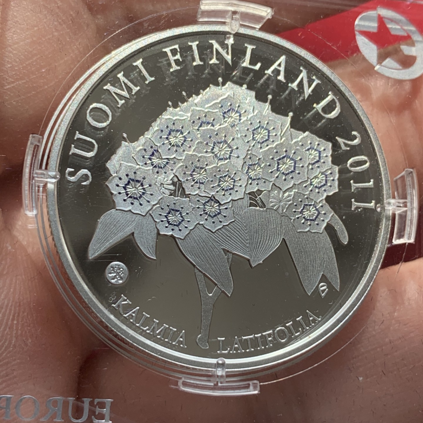 《竞宝斋》第89场-本周日，周一，周四，3场连拍（全场不限金额包邮） 芬兰 2011年 探险家佩尔·卡尔姆 10欧元精制 银币 17克 925银