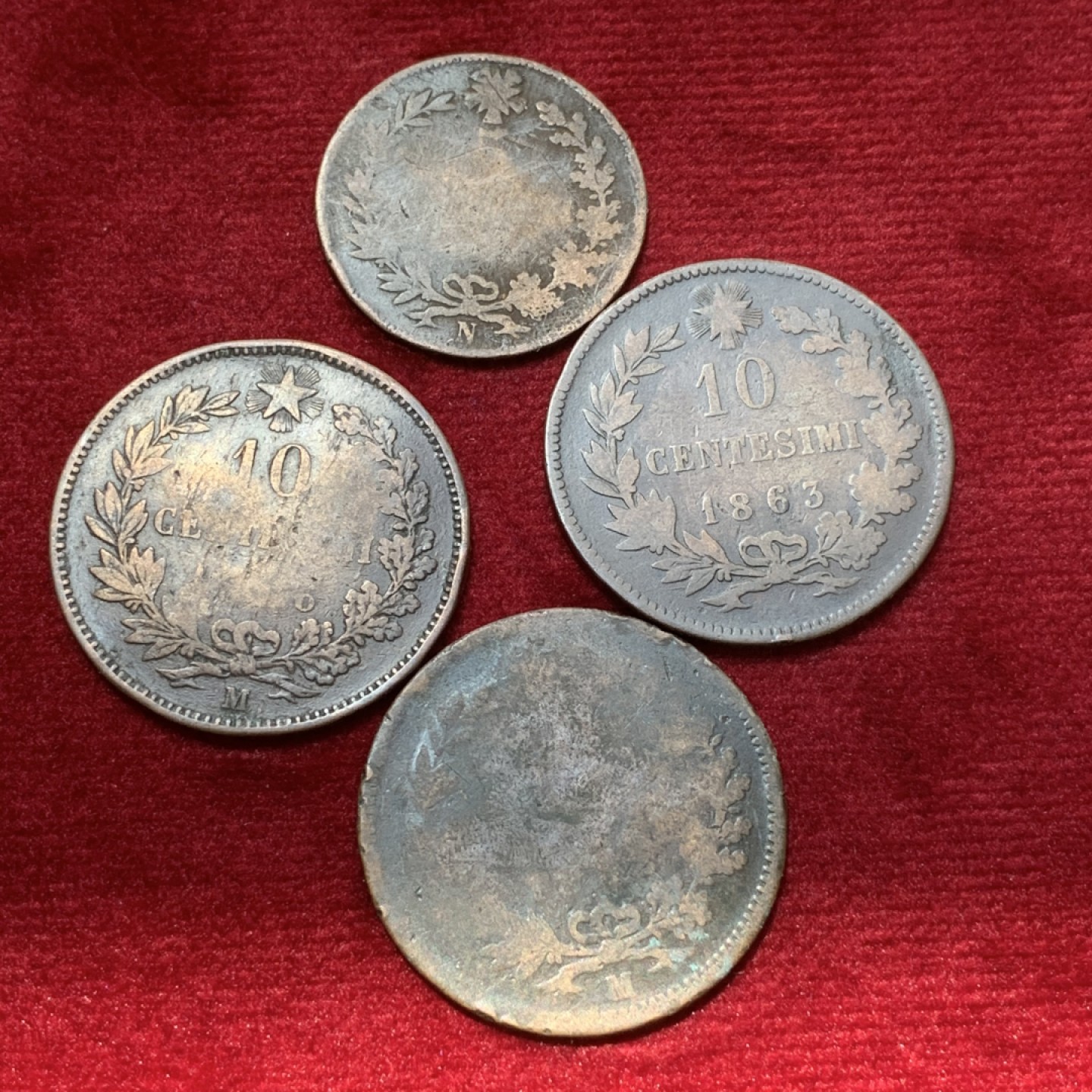 《竞宝斋》第89场-本周日，周一，周四，3场连拍（全场不限金额包邮） 意大利 早期铜币 4枚