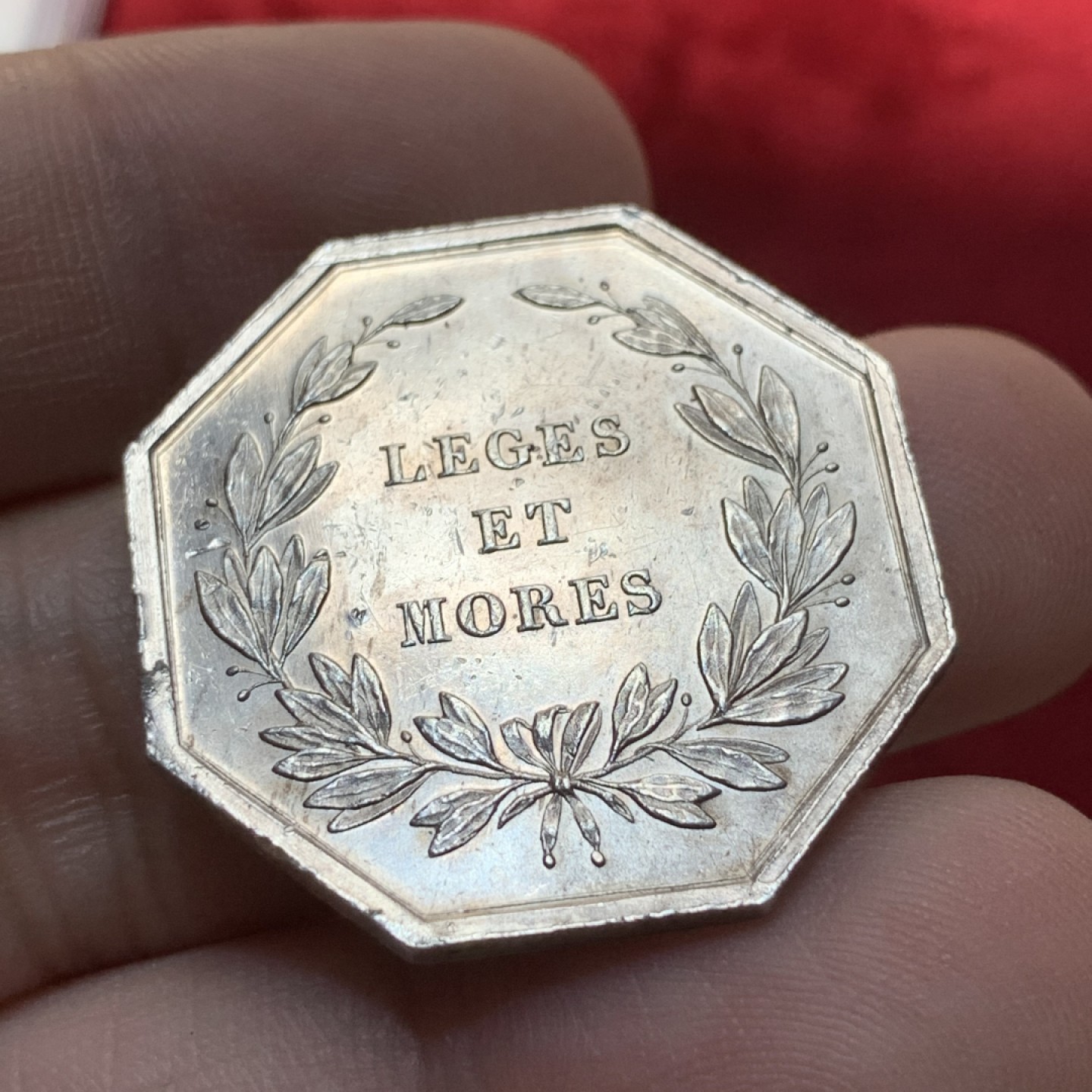 《竞宝斋》第89场-本周日，周一，周四，3场连拍（全场不限金额包邮） 法国 19世纪 书记办公室 JETON银质八角