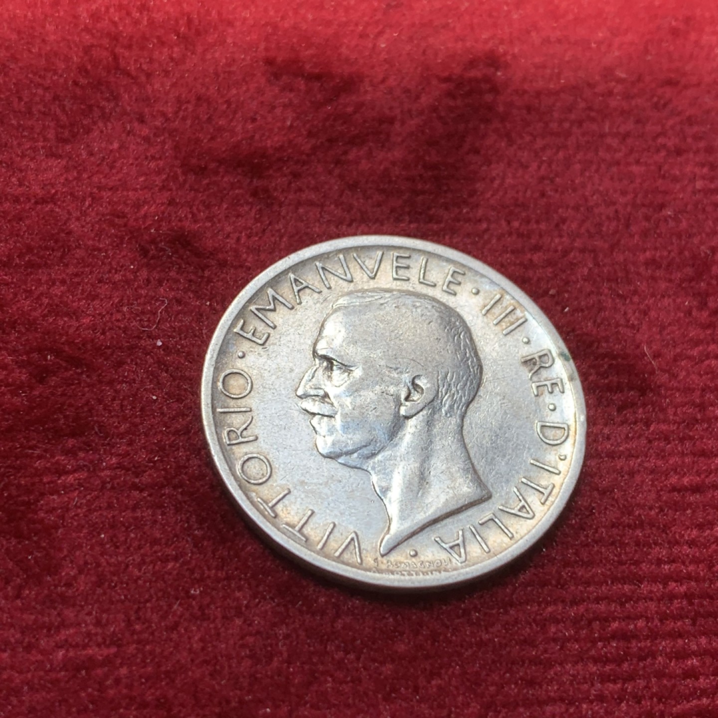 《竞宝斋》第89场-本周日，周一，周四，3场连拍（全场不限金额包邮） 1927年意大利小鹰5里拉 银币