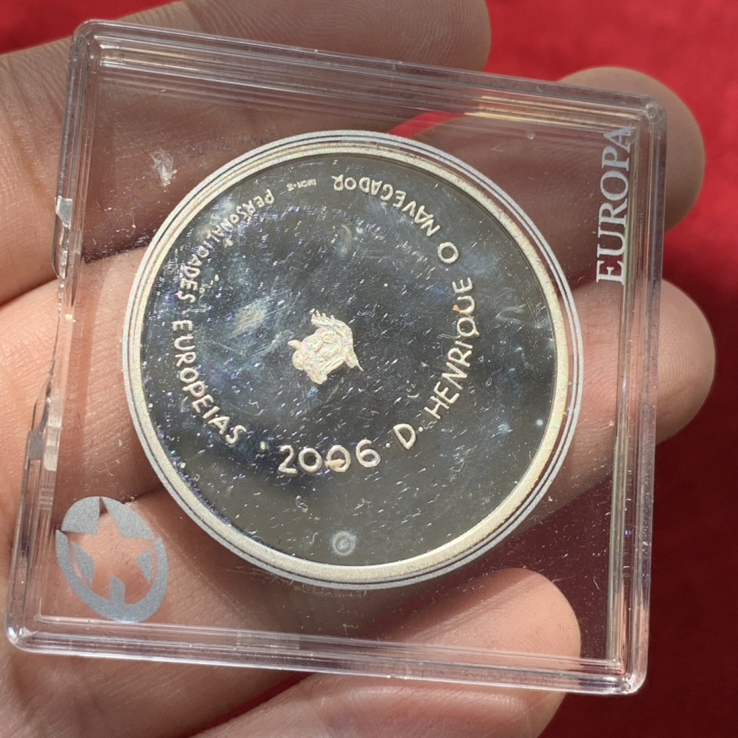 《竞宝斋》第89场-本周日，周一，周四，3场连拍（全场不限金额包邮）  葡萄牙 2006年 航海家亨利 8欧元 精制大银币 31.1克 925银