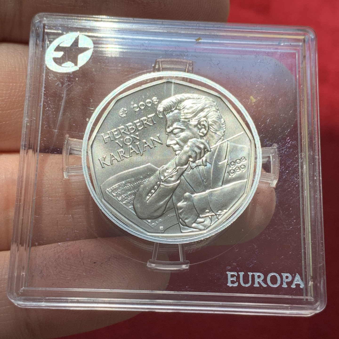 《竞宝斋》第89场-本周日，周一，周四，3场连拍（全场不限金额包邮） 奥地利 2008年 赫伯特 5欧元 银币 10克 800银