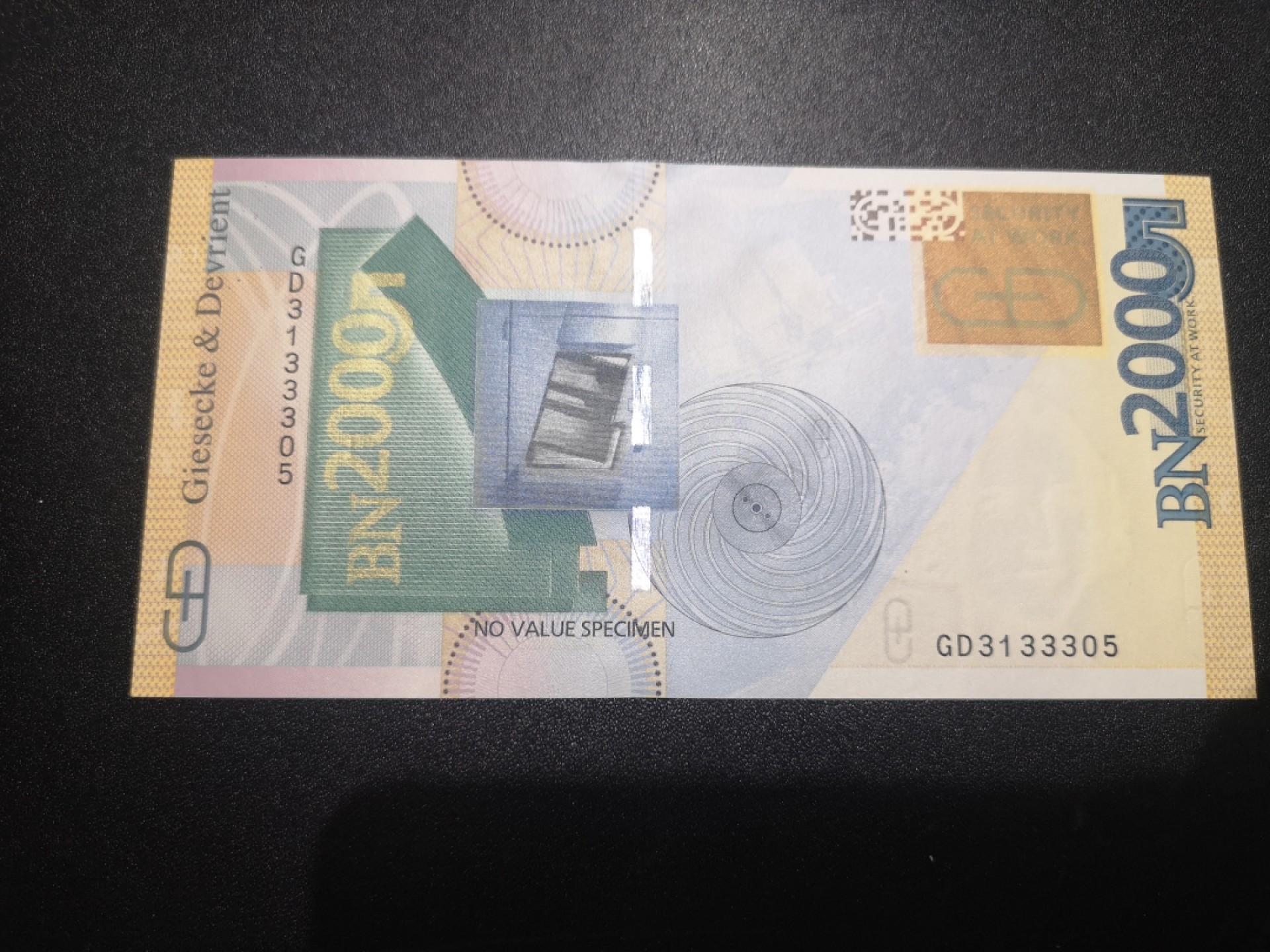 《外钞收藏家》第一百九十七期 2000年德国（捷德印钞）千禧纪念钞 测试钞 全新UNC 无47