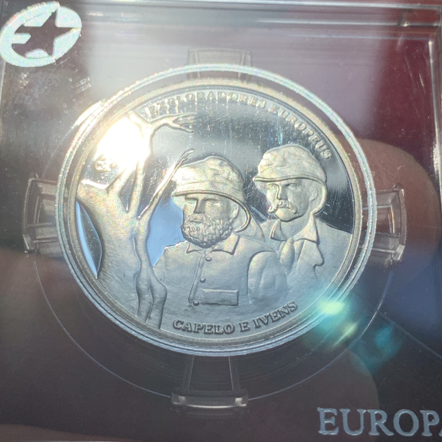 《竞宝斋》第89场-本周日，周一，周四，3场连拍（全场不限金额包邮） 葡萄牙 2011年 卡佩罗和伊文斯 2.5欧元 精制银币 发行量6530枚 12克 925银