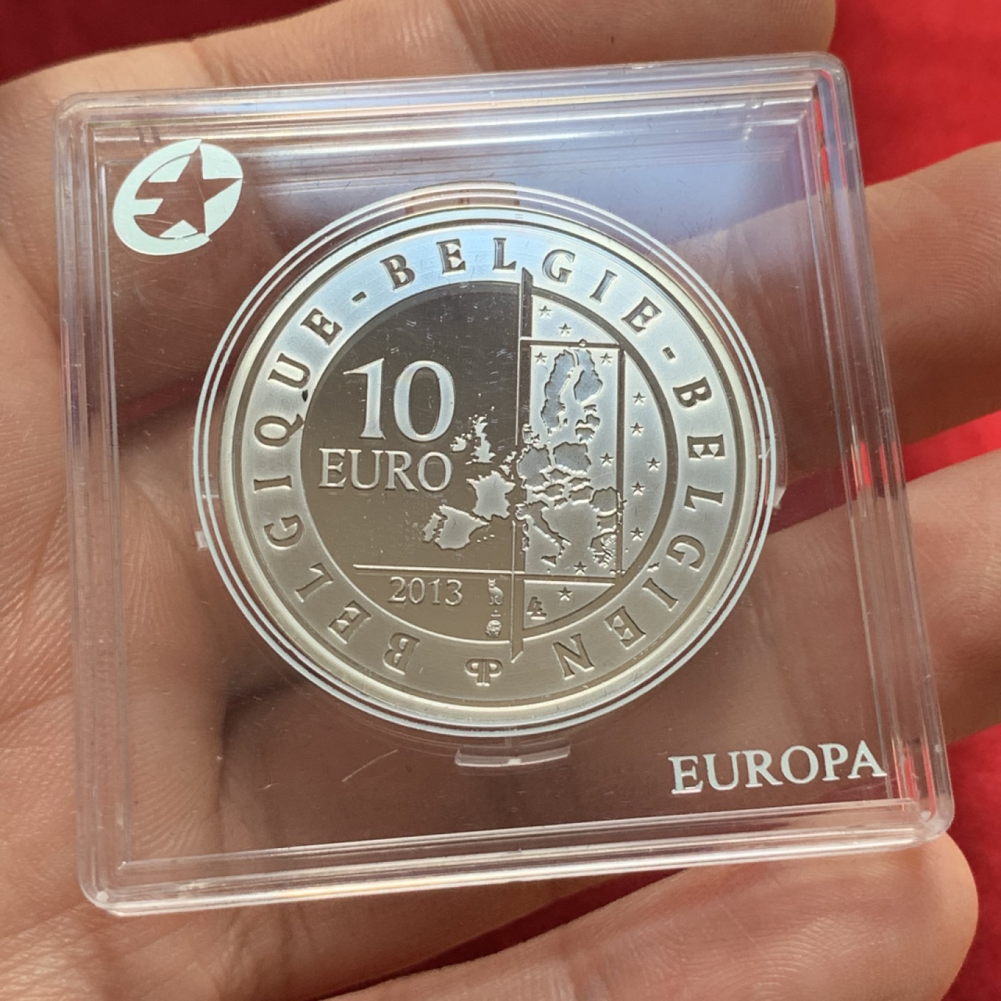 《竞宝斋》第89场-本周日，周一，周四，3场连拍（全场不限金额包邮） 比利时 2013年 雨果克劳斯纪念 10欧元 大银币 18.75克 925银