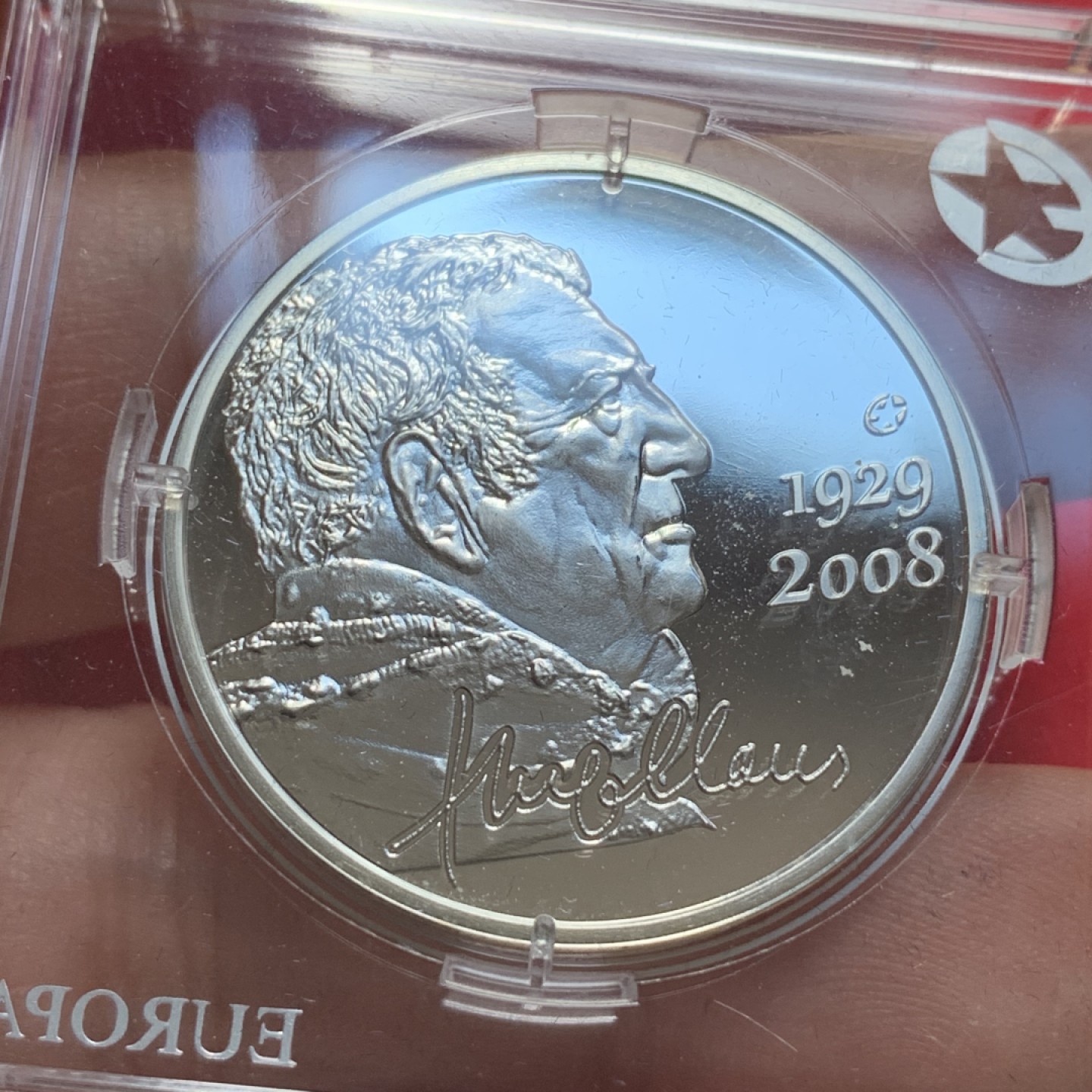 《竞宝斋》第89场-本周日，周一，周四，3场连拍（全场不限金额包邮） 比利时 2013年 雨果克劳斯纪念 10欧元 大银币 18.75克 925银