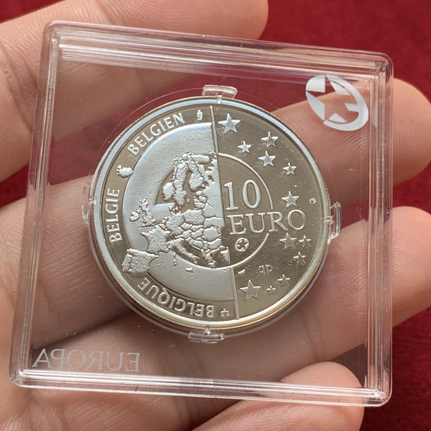 《竞宝斋》第89场-本周日，周一，周四，3场连拍（全场不限金额包邮） 比利时2005年 凤凰涅槃 10欧元精制大银币 18.75克 925银