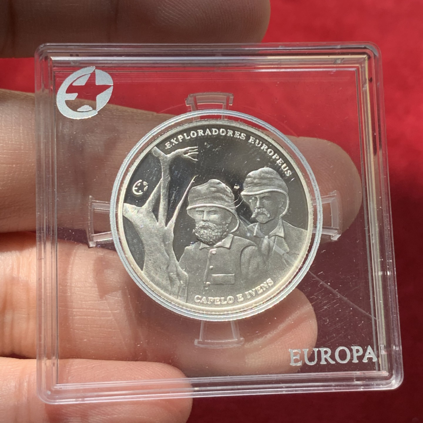 《竞宝斋》第89场-本周日，周一，周四，3场连拍（全场不限金额包邮） 葡萄牙 2011年 卡佩罗和伊文斯 2.5欧元 精制银币 发行量6530枚 12克 925银