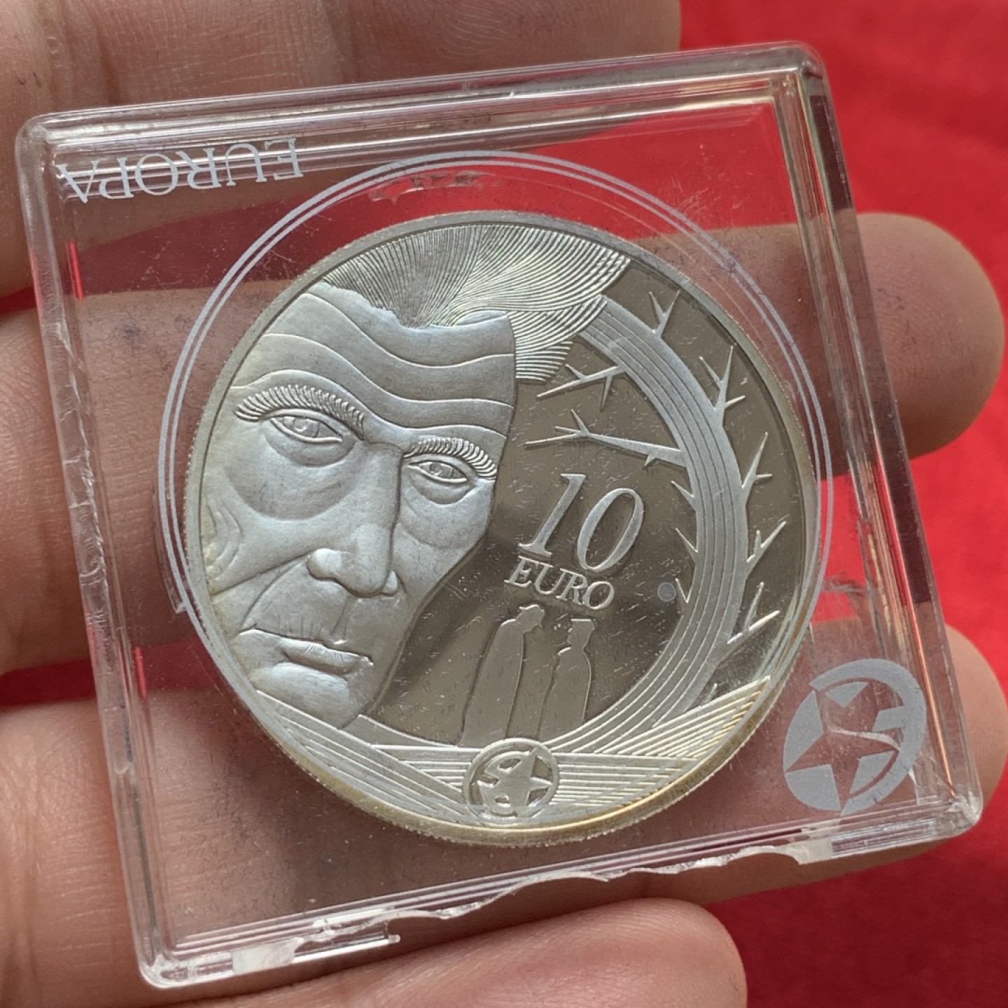 《竞宝斋》第89场-本周日，周一，周四，3场连拍（全场不限金额包邮） 爱尔兰 2006年 塞缪尔贝克特百年单程 10欧元 精制大银币 28.28克 925银