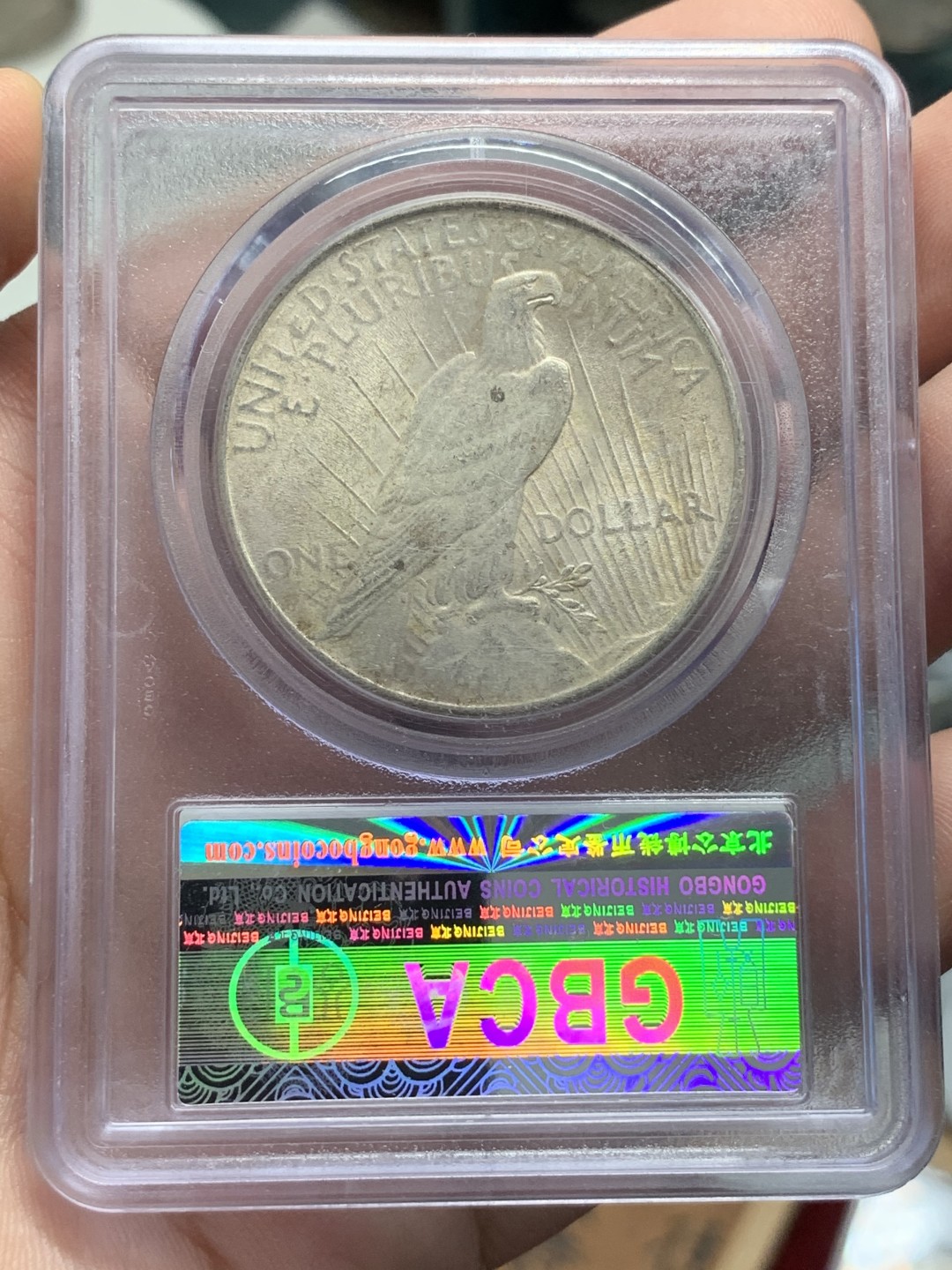 《竞宝斋》第89场-本周日，周一，周四，3场连拍（全场不限金额包邮） 公博MS64  美国 1924年 和平鸽1美元银币