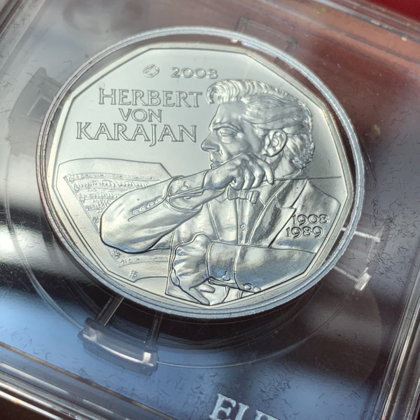 《竞宝斋》第89场-本周日，周一，周四，3场连拍（全场不限金额包邮） 奥地利 2008年 赫伯特 5欧元 银币 10克 800银